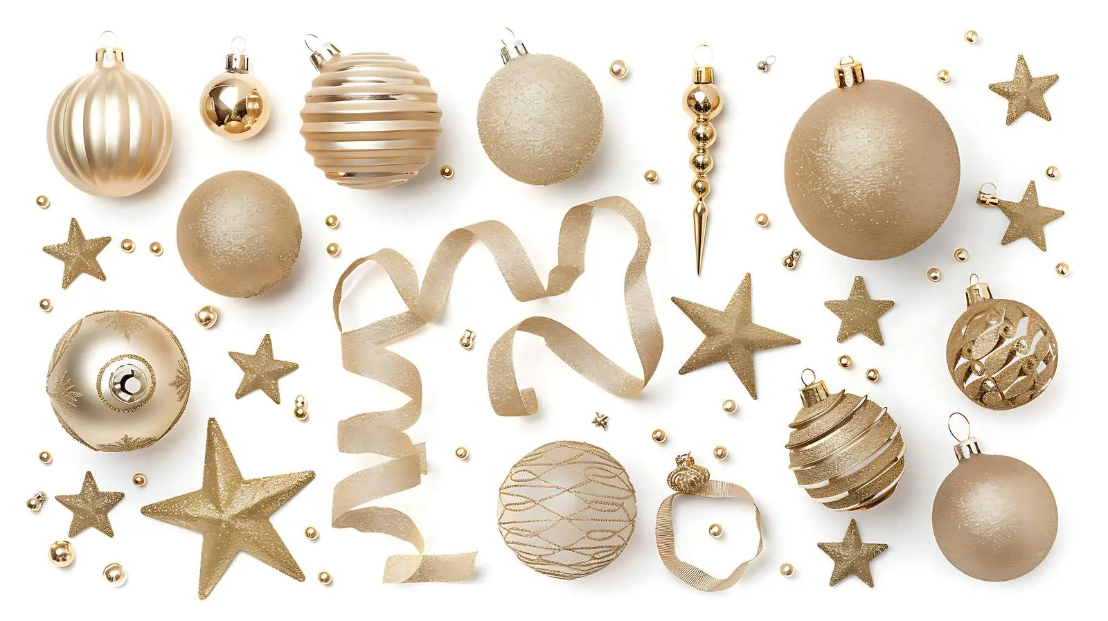 Luxurious Gold Christmas Tree Decoration — free download from Dotvec