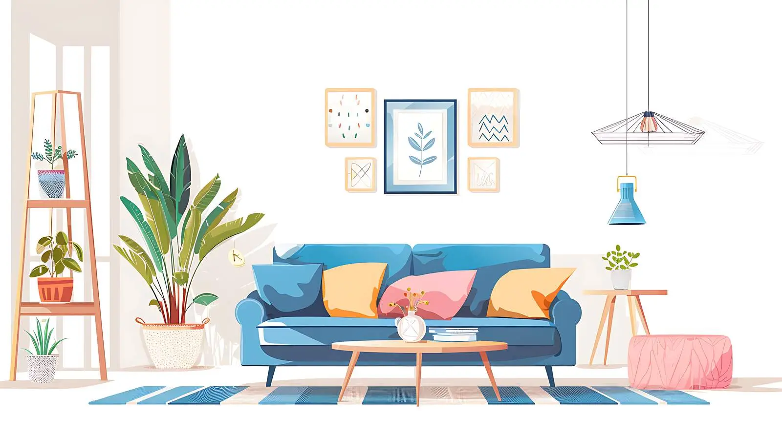 Scandinavian Hygge Living Room Interior Design — free download from Dotvec