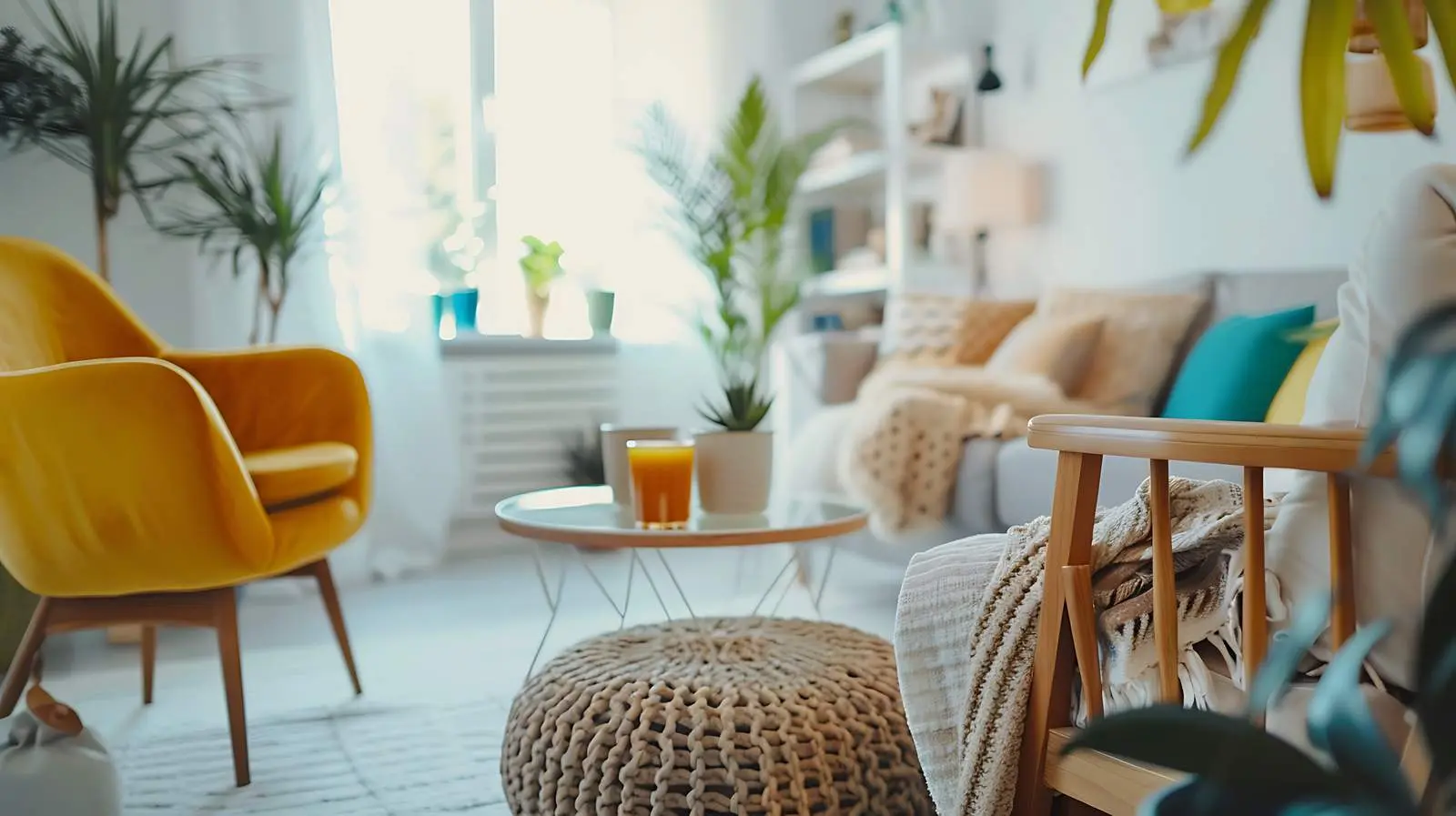 Elegant Scandinavian Hygge Style Living Room — free download from Dotvec