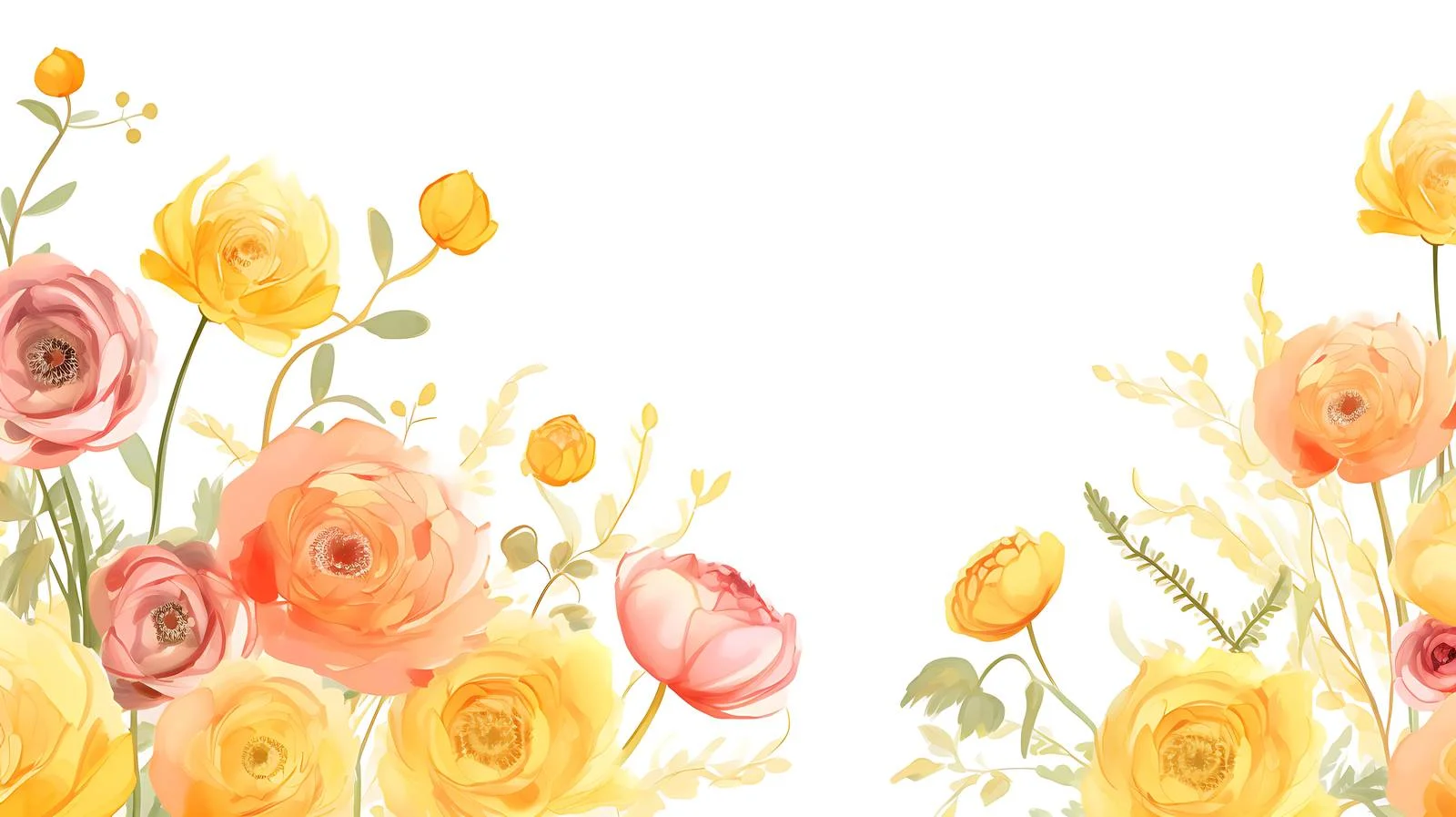 Sophisticated Pink and Yellow Floral Square Design — free download from Dotvec