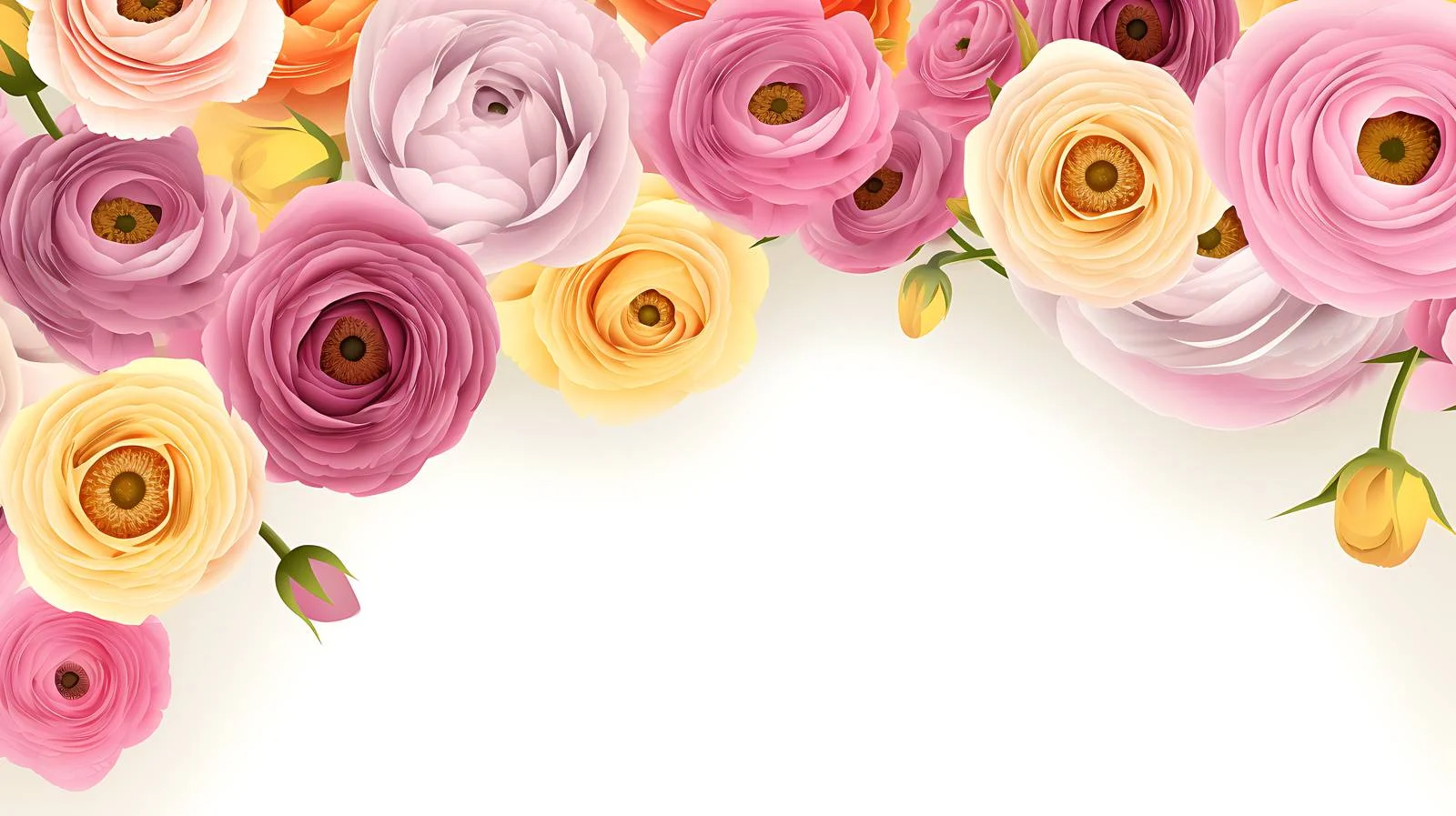 Pastel Blooms on Square Background Elegance — free download from Dotvec