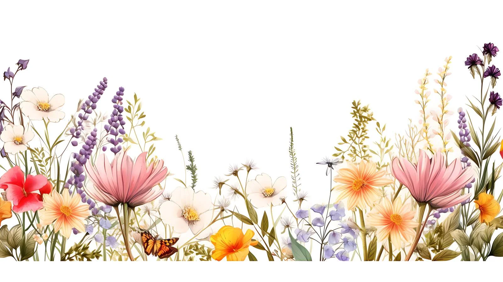 Colorful Blooms Adorning Square Elegant Frame — free download from Dotvec