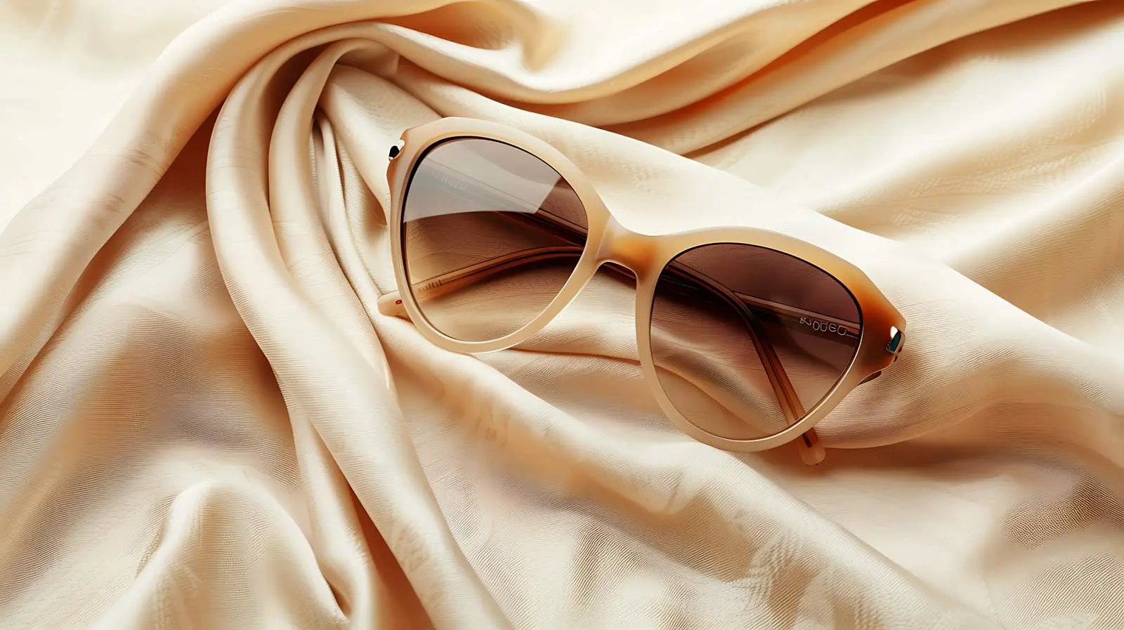 Elegant Women's Sunglasses on Beige Background – free beach image from Dotvec