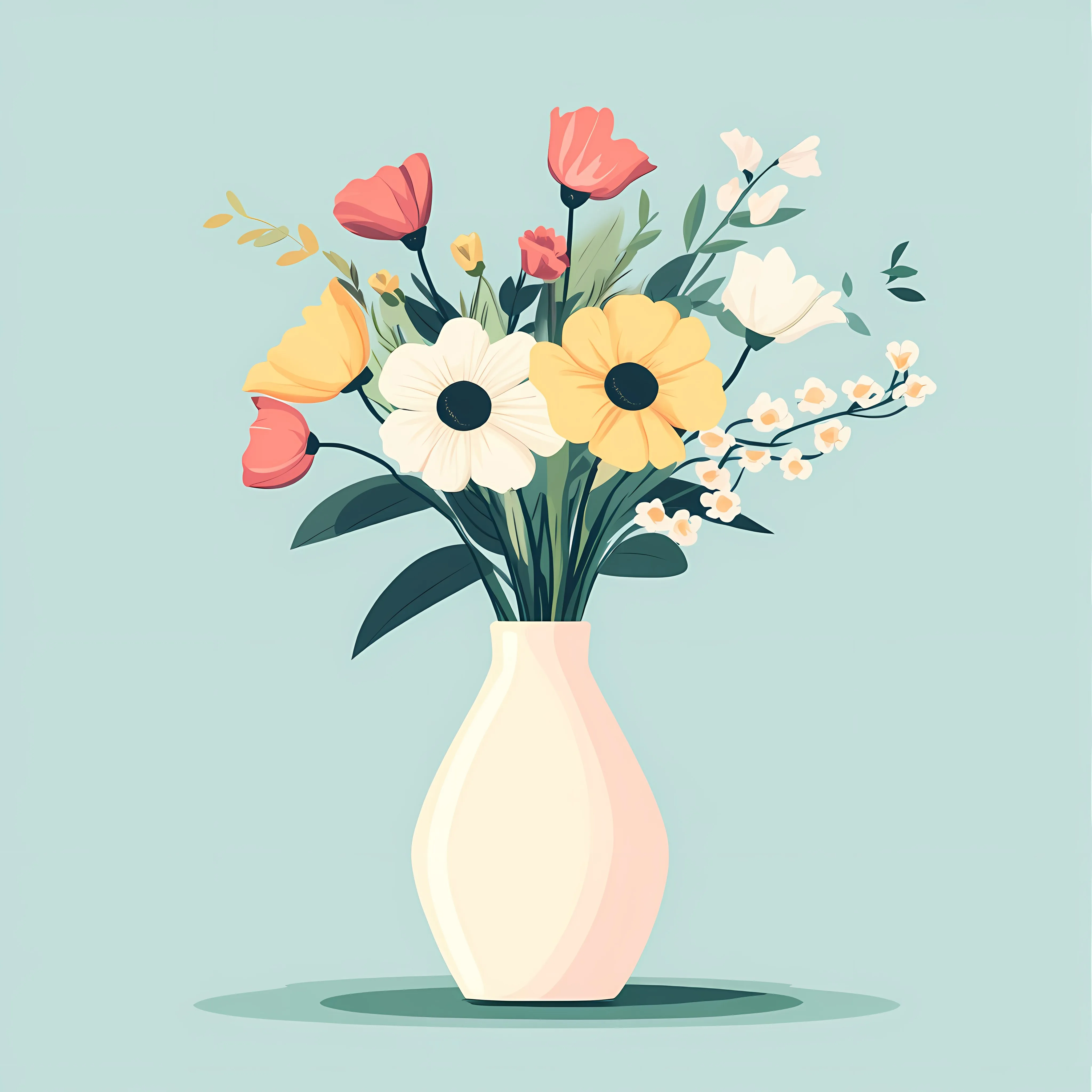 Luxurious Bouquet in Elegant Wedding Vase – free bridal bouquet image from Dotvec