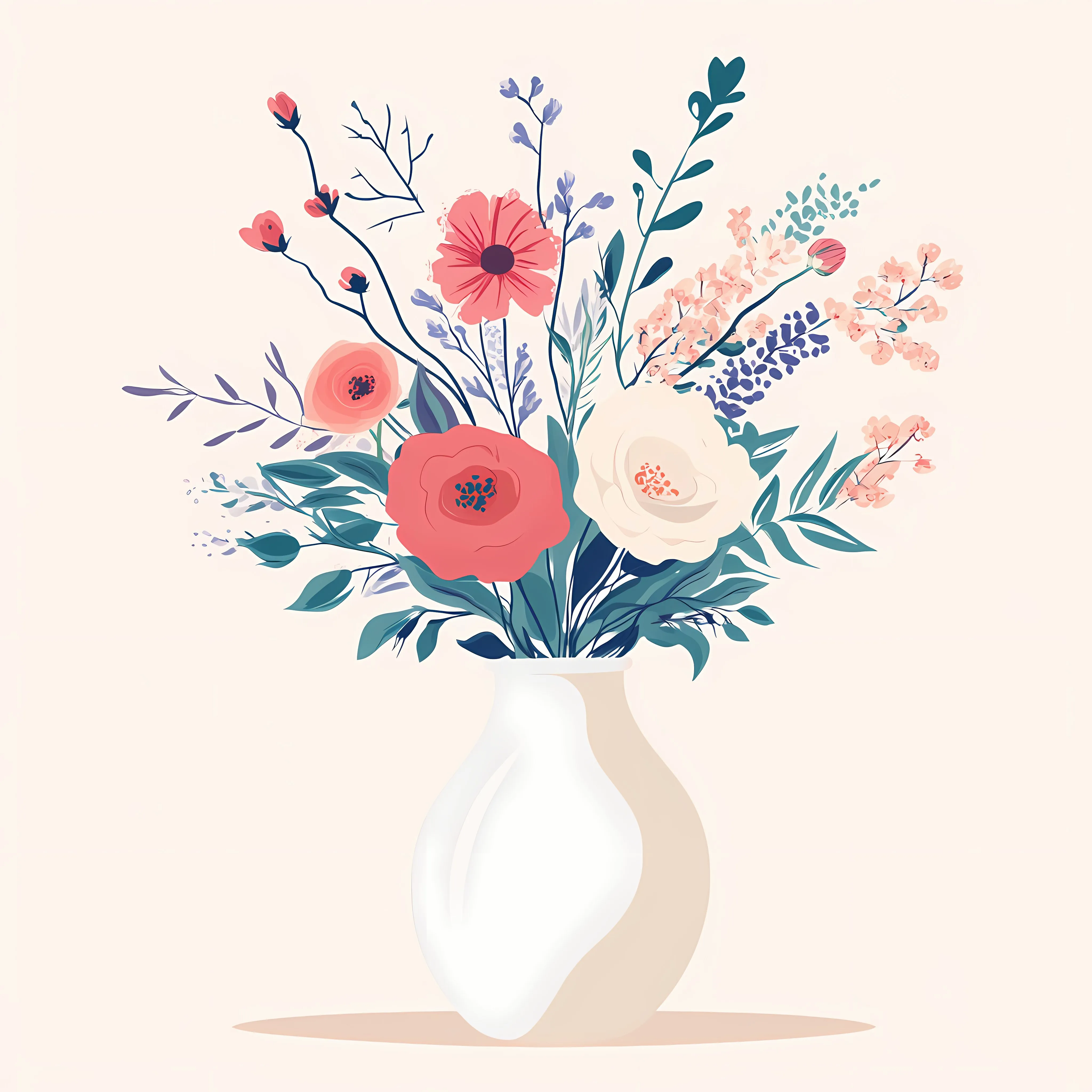 Elegant Vase with Luxurious Wedding Bouquet – free bridal bouquet image from Dotvec