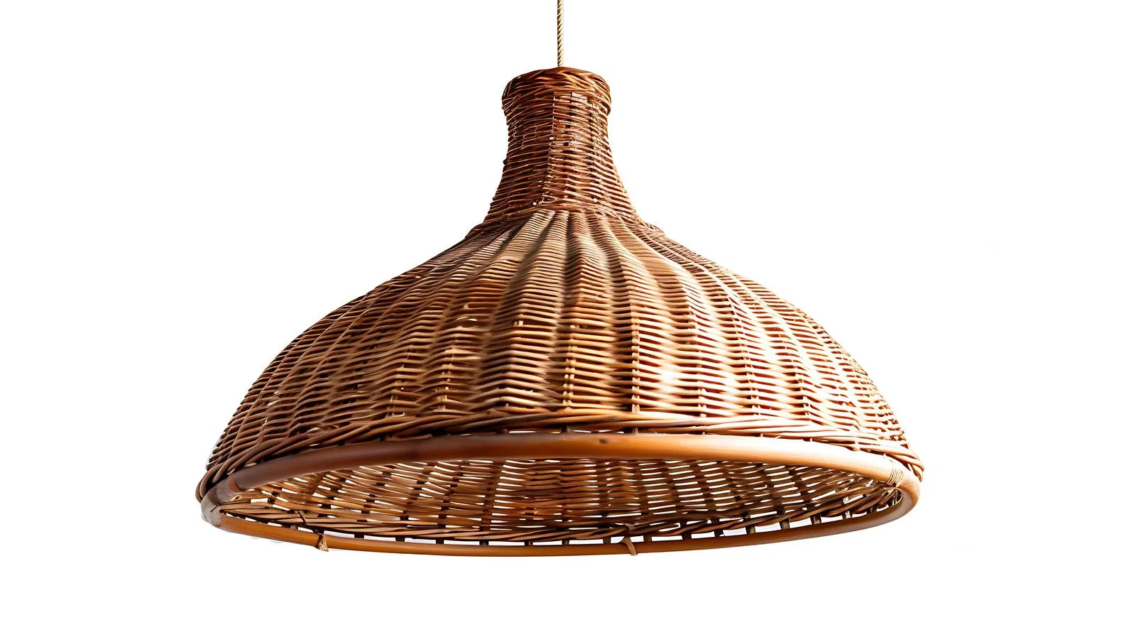 Chic Wicker Lamp on Rustic Wooden Ceiling — free download from Dotvec