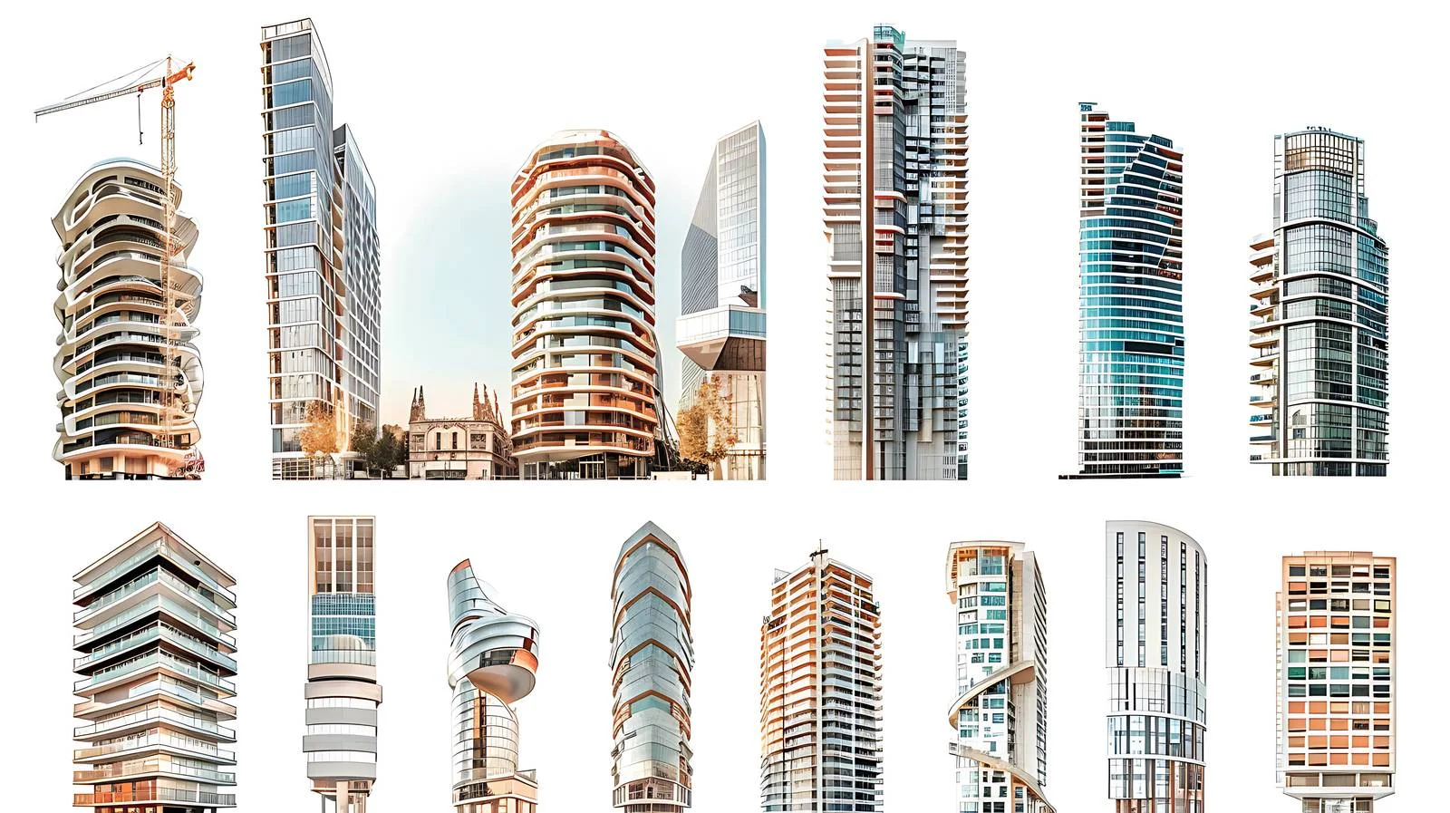 Modern Architecture Barcelona Usage Overview — free download from Dotvec
