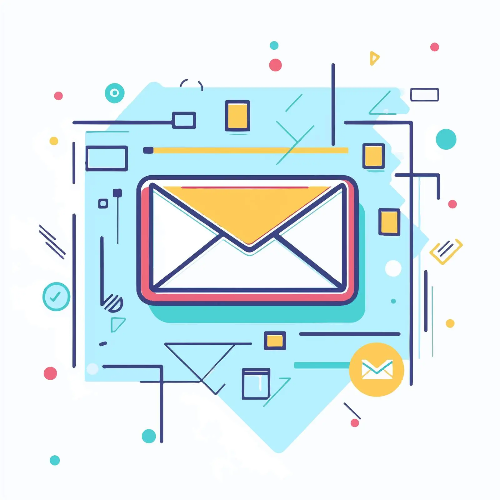Email Marketing Click Flat Vector Illustration — free download from Dotvec
