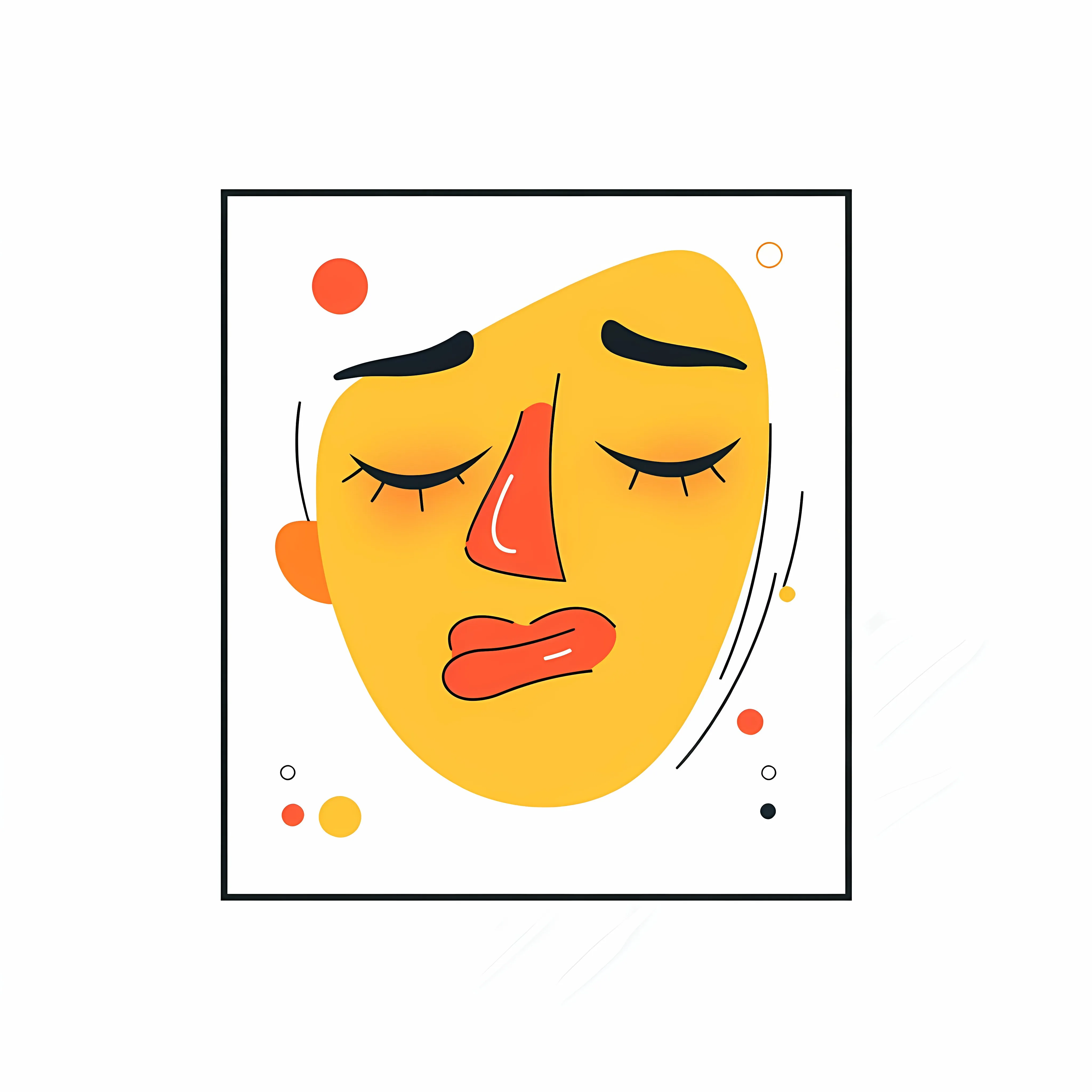 Embarrassed Emoji Flat Vector Illustration — free download from Dotvec