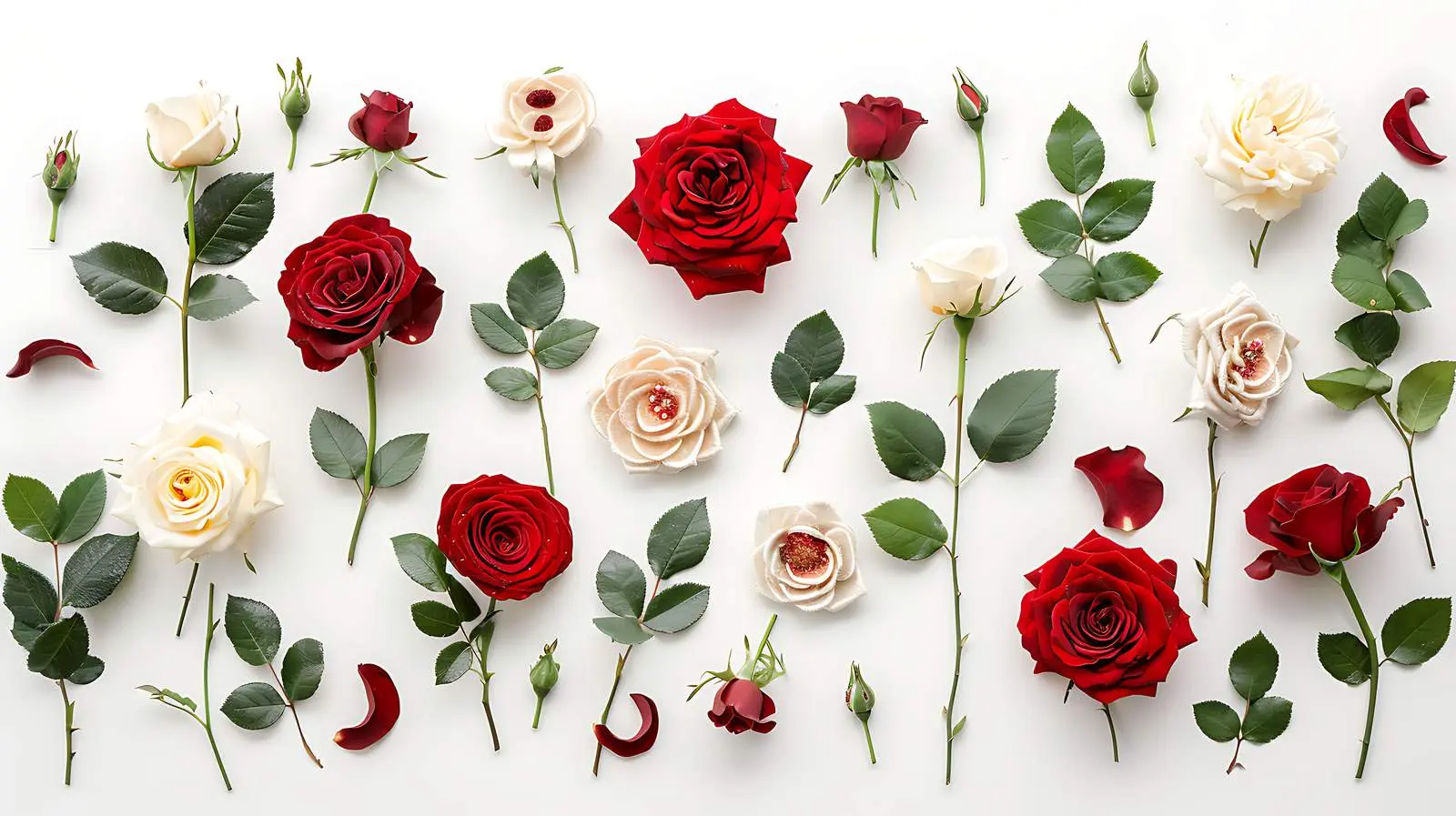 Elegant Embroidery Frame with Rose Flower Buds — free download from Dotvec