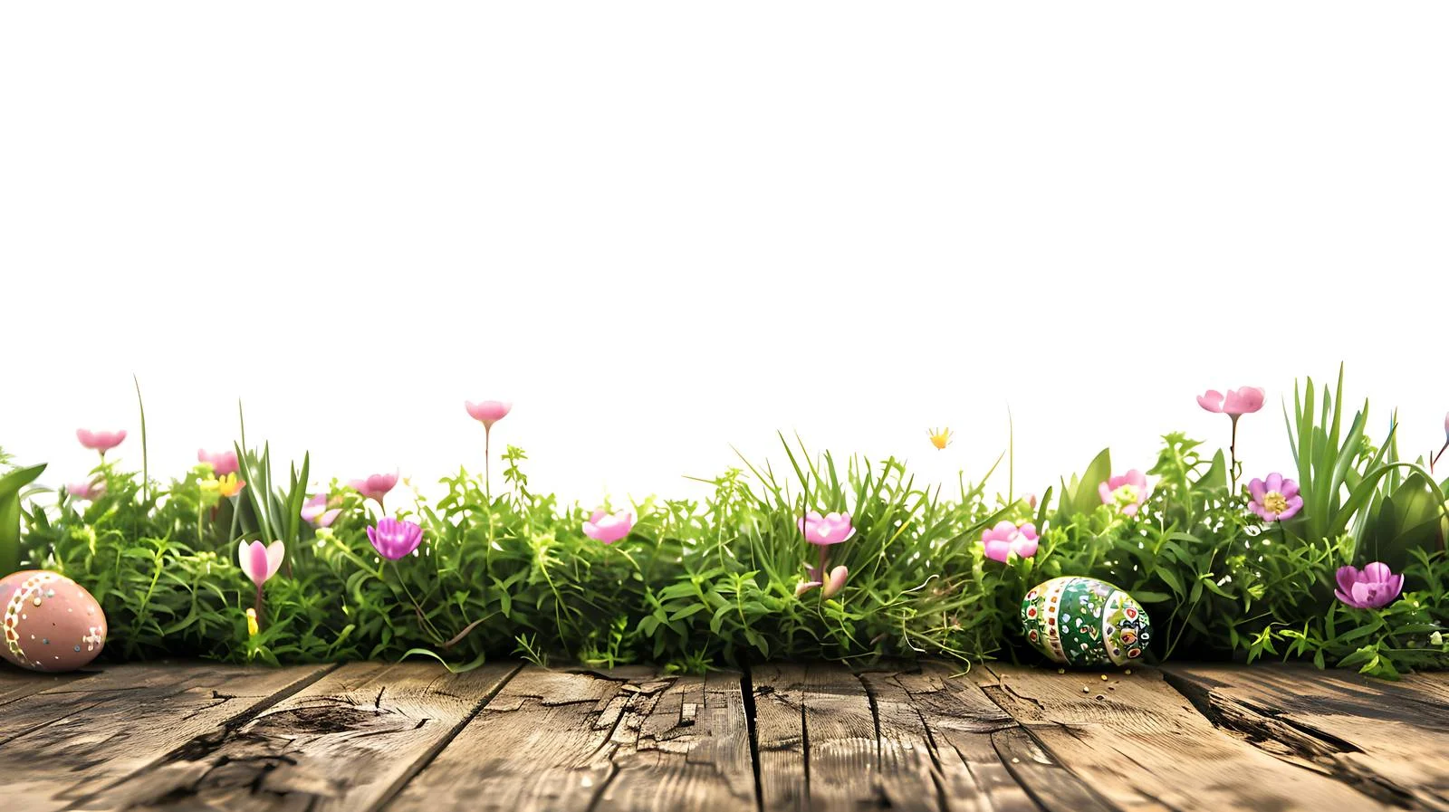 Rustic Wooden Table Easter Spring Background — free download from Dotvec