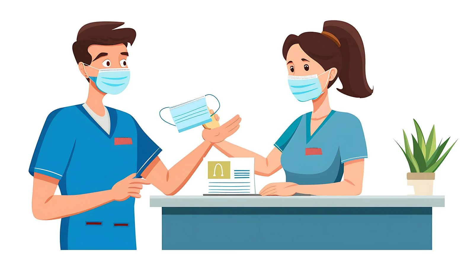 Hospital Ward Reception Employee — free download from Dotvec