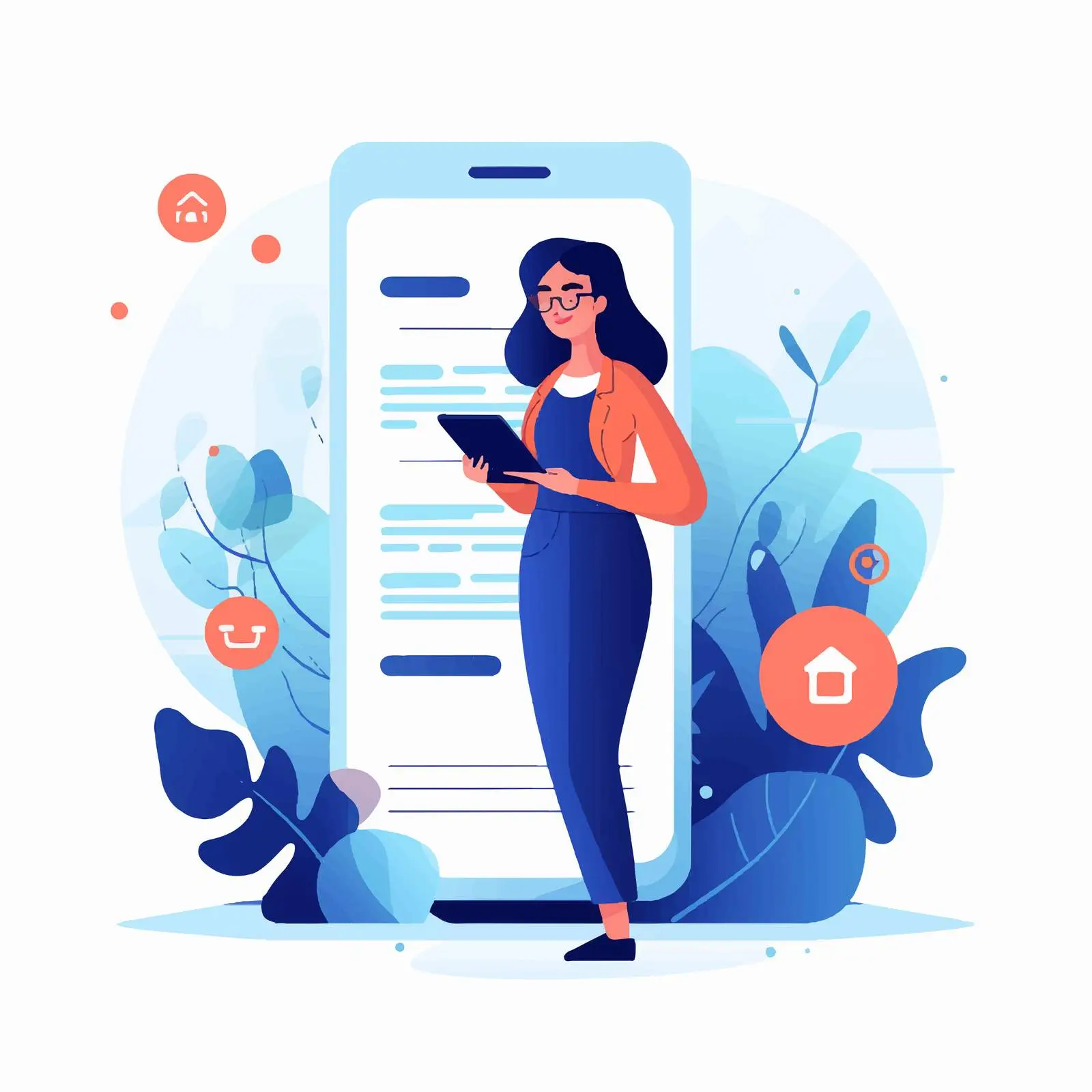 Sales Manager Calling Client - Office Scene — free download from Dotvec