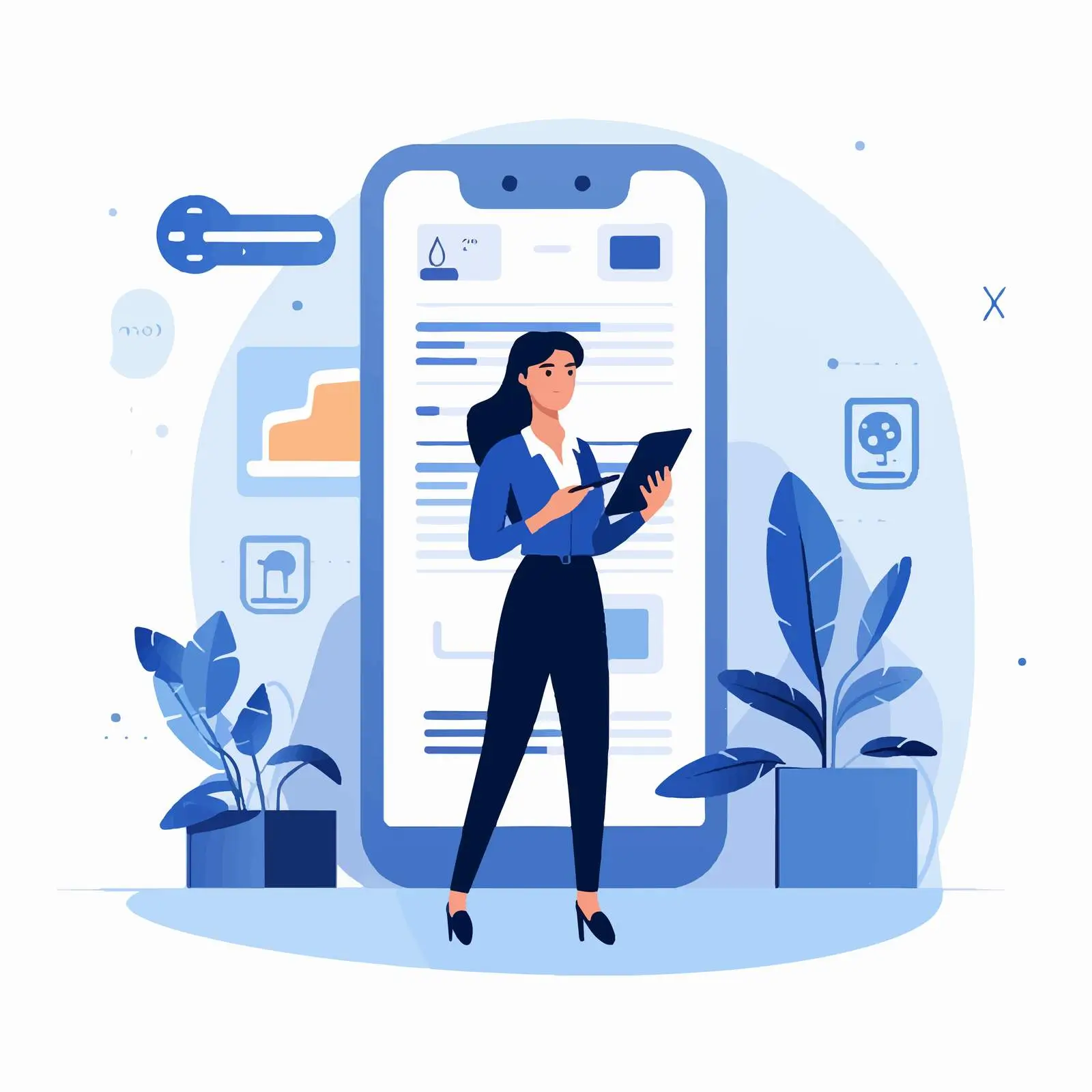 Employee Sales Manager Communicating with Client — free download from Dotvec