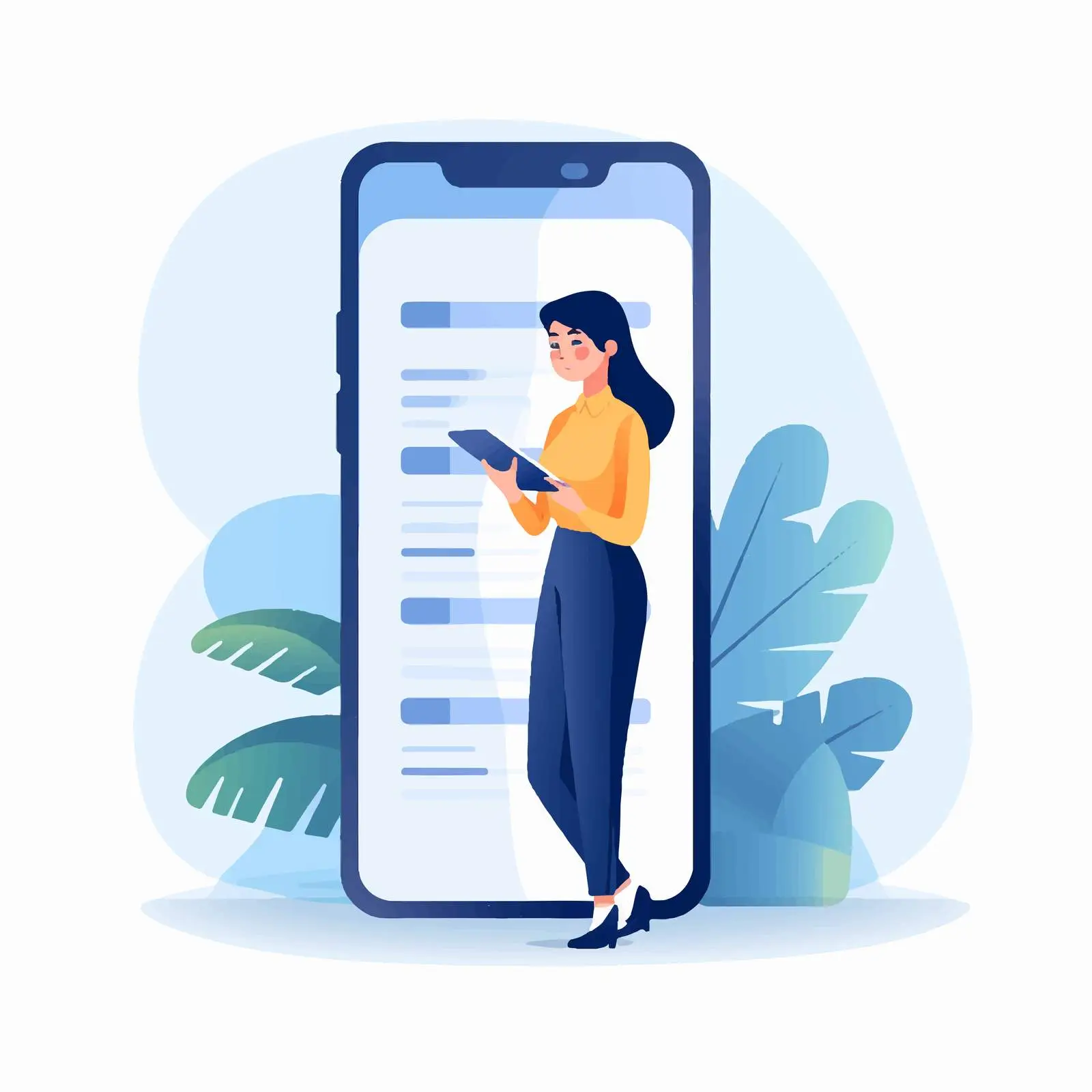 Sales Manager Calling Client in Office Setting — free download from Dotvec