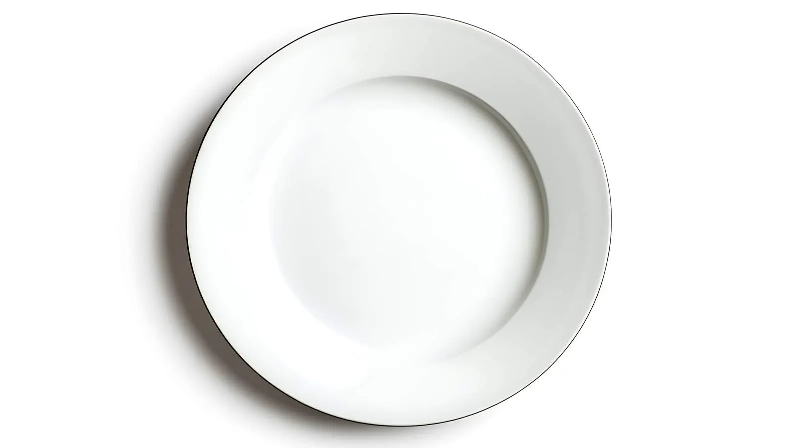 Round Ceramic Plate on White Background — free download from Dotvec