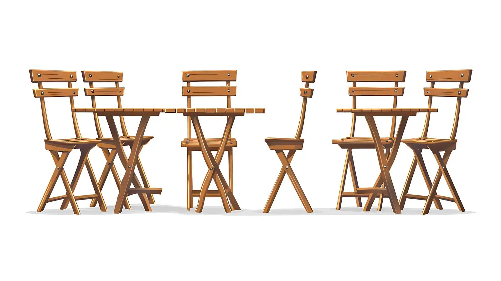 Empty Cafe Terrace with Chairs and Tables – free fresco image from Dotvec