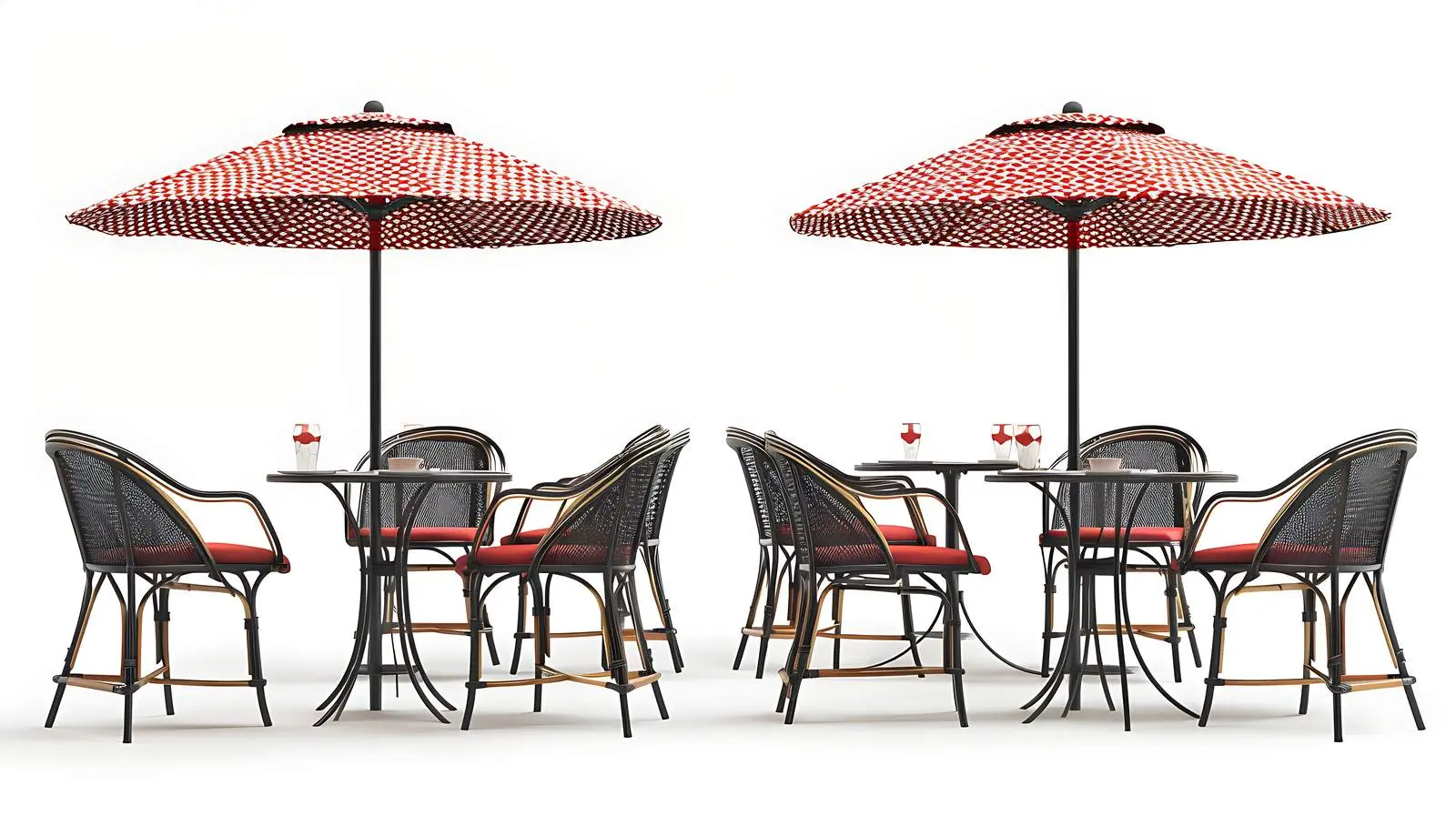 Empty Café Terrace with Chairs and Tables – free fresco image from Dotvec