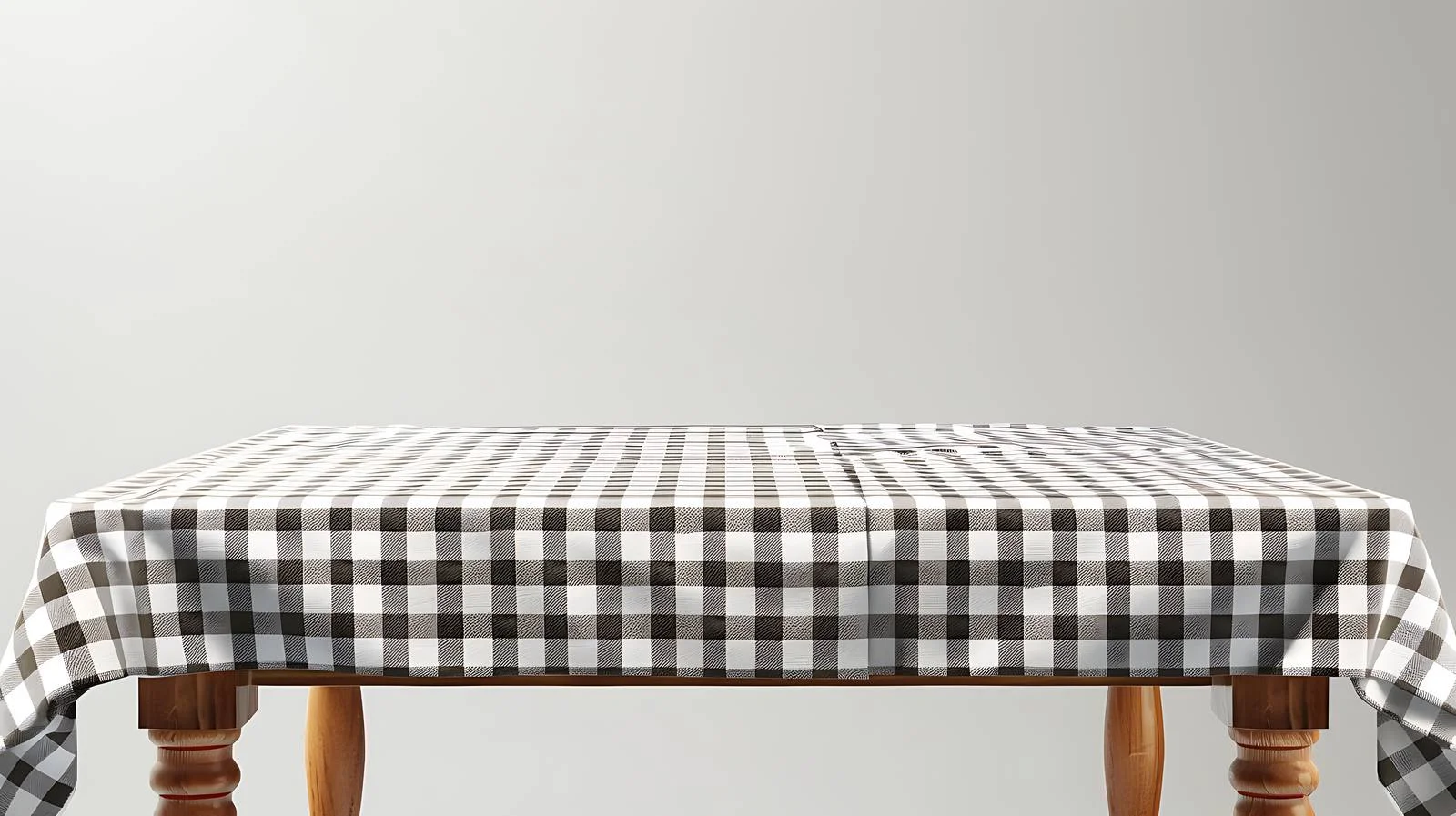 Sleek Checkered Display Table Setting Isolated — free download from Dotvec