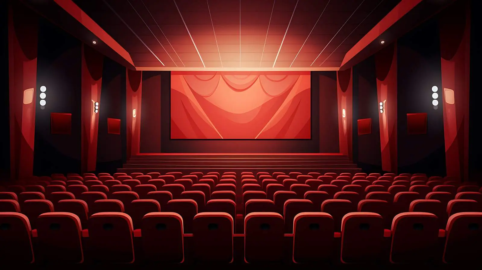 Desolate Movie Theater Setting — free download from Dotvec