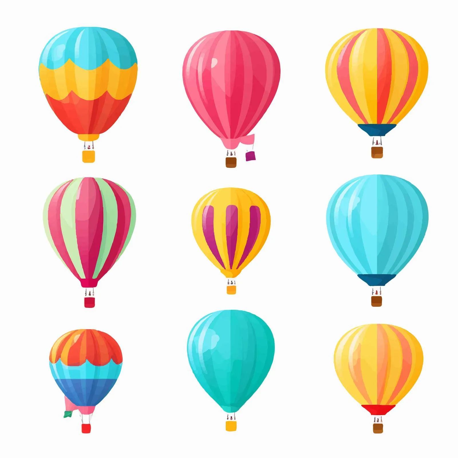 Deflated Rubber Balloons - Uninflated Latex Vectors – free rendered image from Dotvec