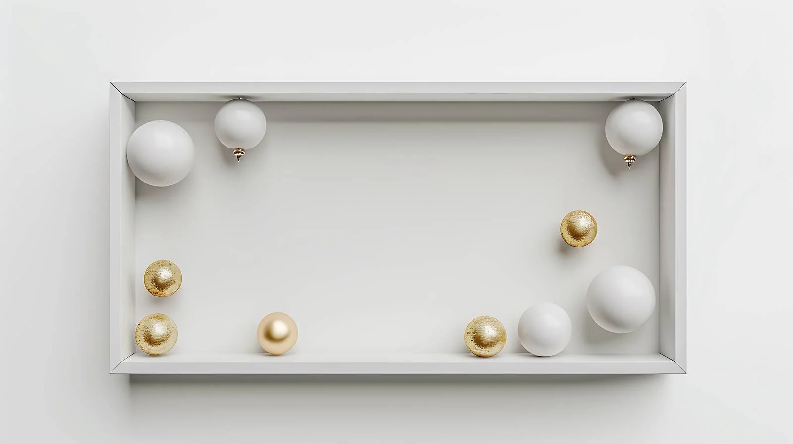 Decorative Balls in Empty Lightbox — free download from Dotvec