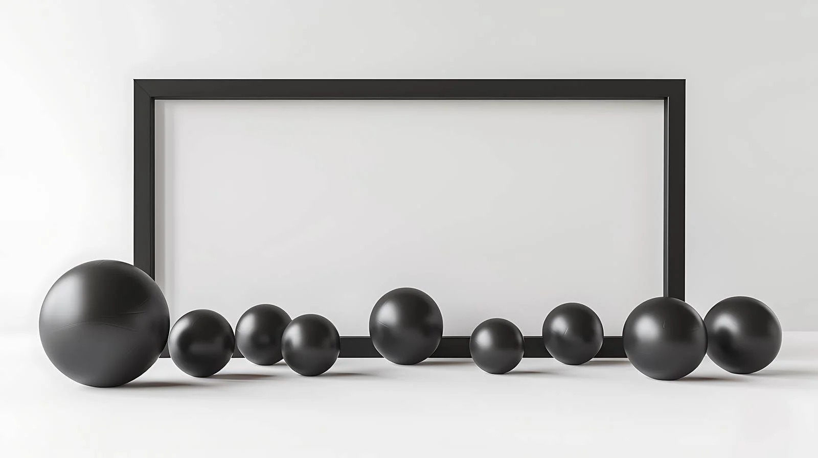 Decorative Balls in Empty Lightbox — free download from Dotvec