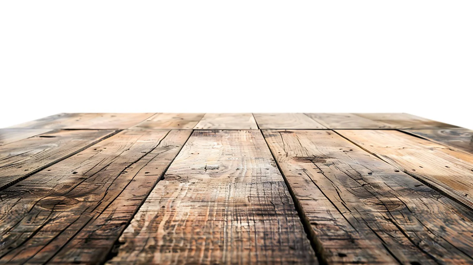 Vintage Empty Wooden Table Texture on White Background — free download from Dotvec
