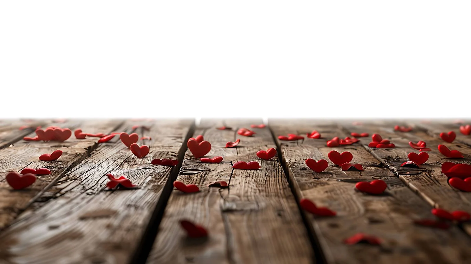 Antique Wooden Table with Valentine's Decor — free download from Dotvec