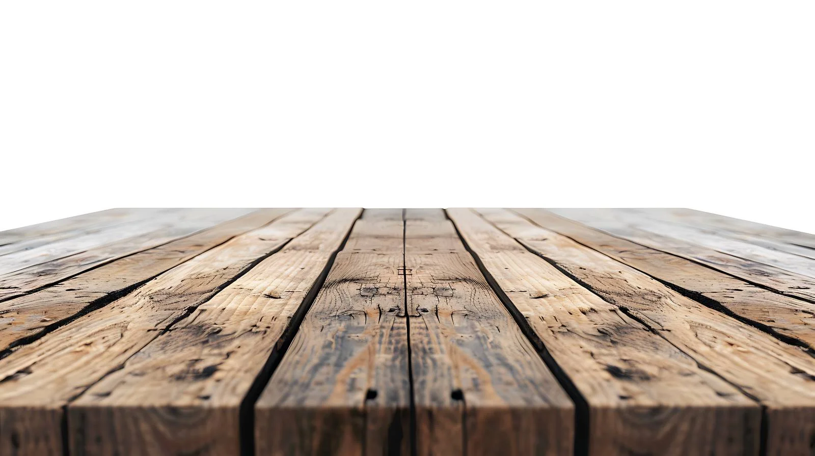 Clean Wooden Table on White Background — free download from Dotvec