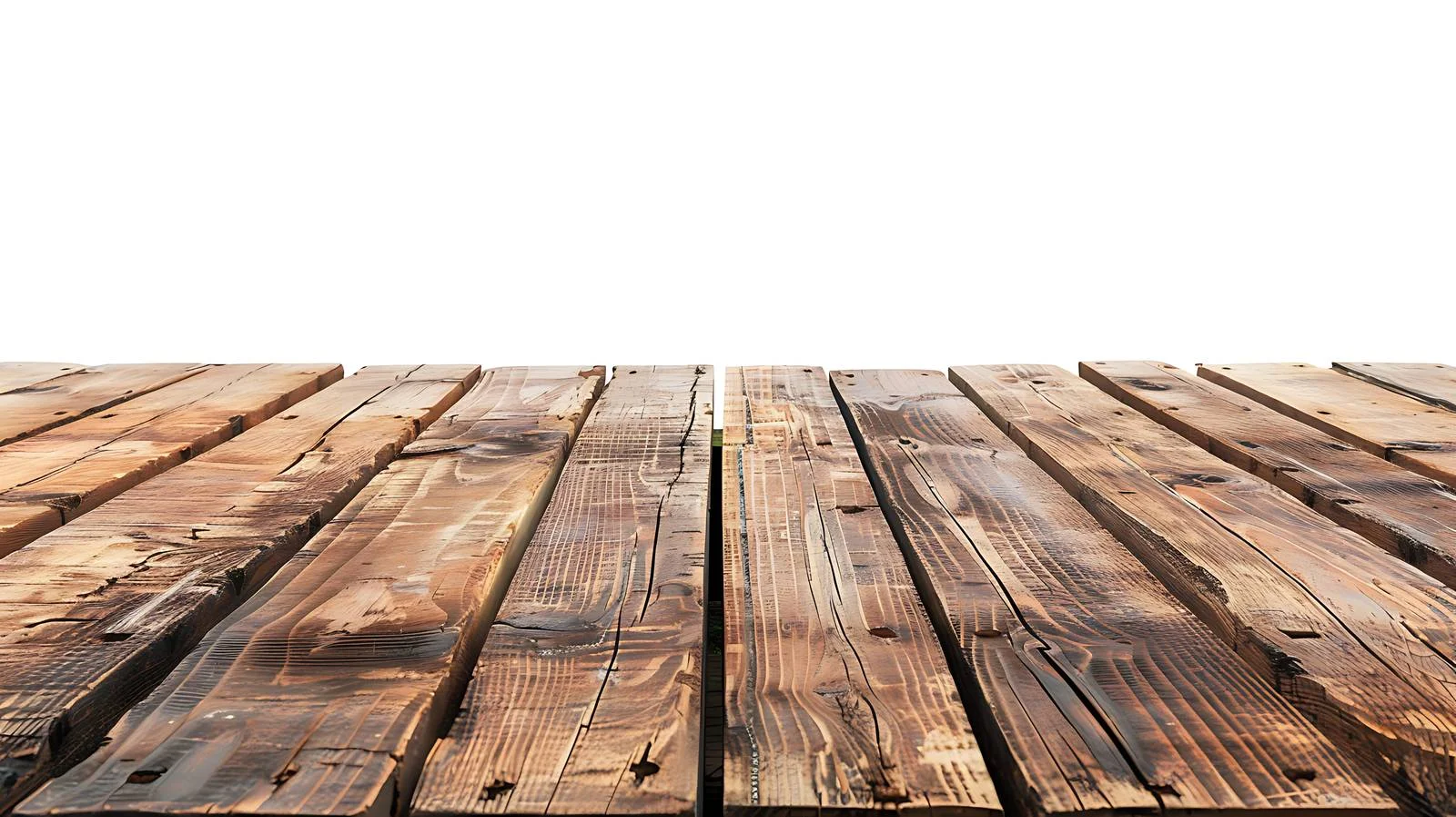 Blank wooden table on white backdrop — free download from Dotvec