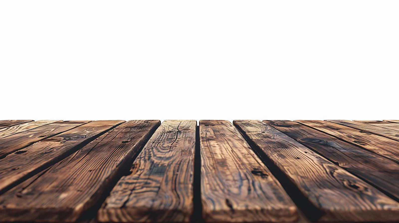 Clean Wooden Table Isolated on White — free download from Dotvec