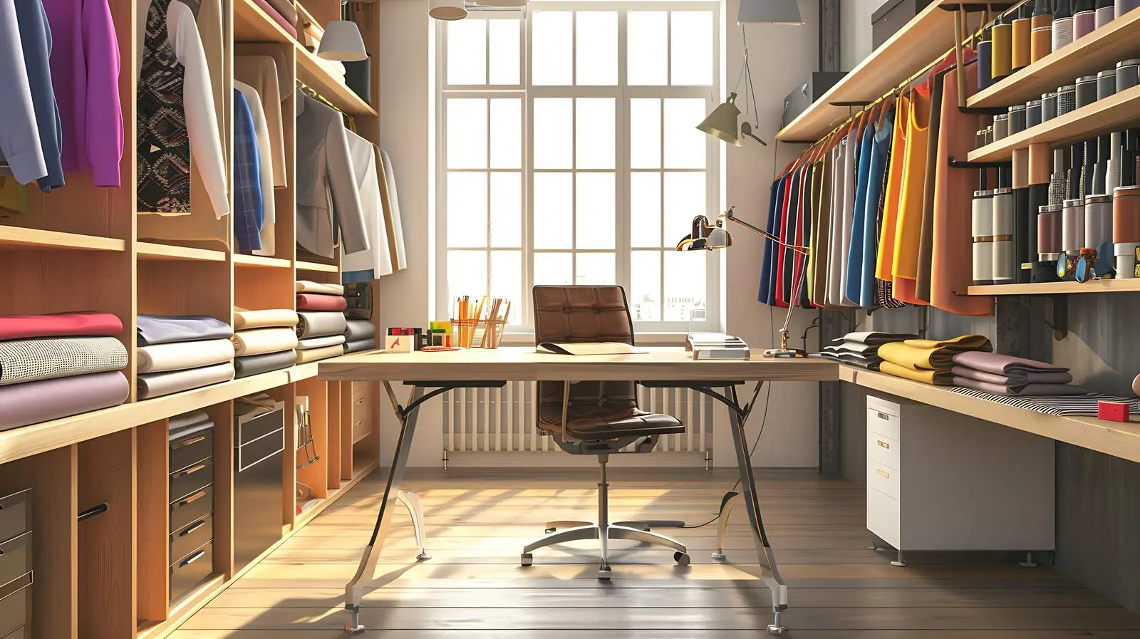 Empty Tailor Workroom and Clothing Vendor Space – free equipment image from Dotvec