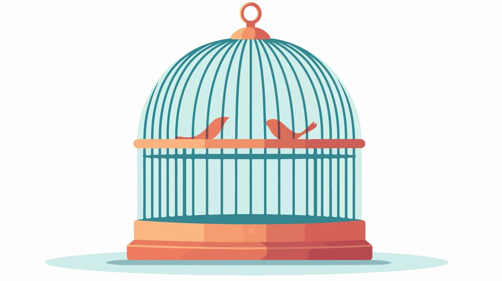 Empty Bird Cage Design Style — free download from Dotvec