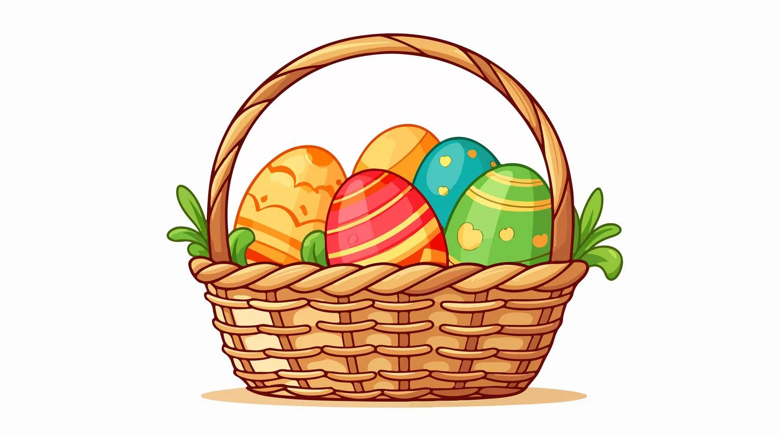 Easter Egg Hunt Basket — free download from Dotvec