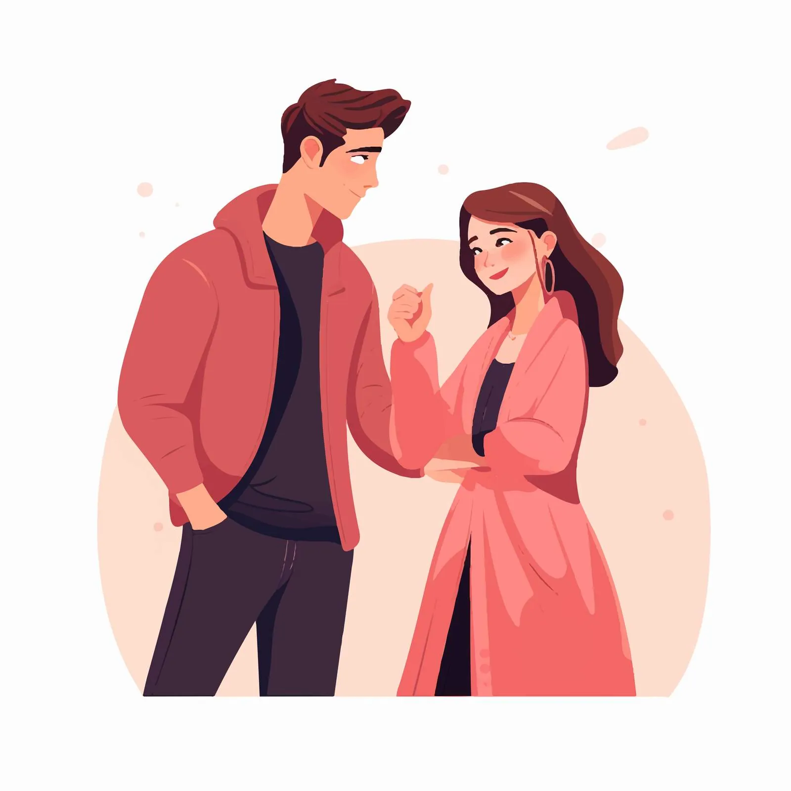 Affectionate Man Kissing Girl's Hand Vector — free download from Dotvec