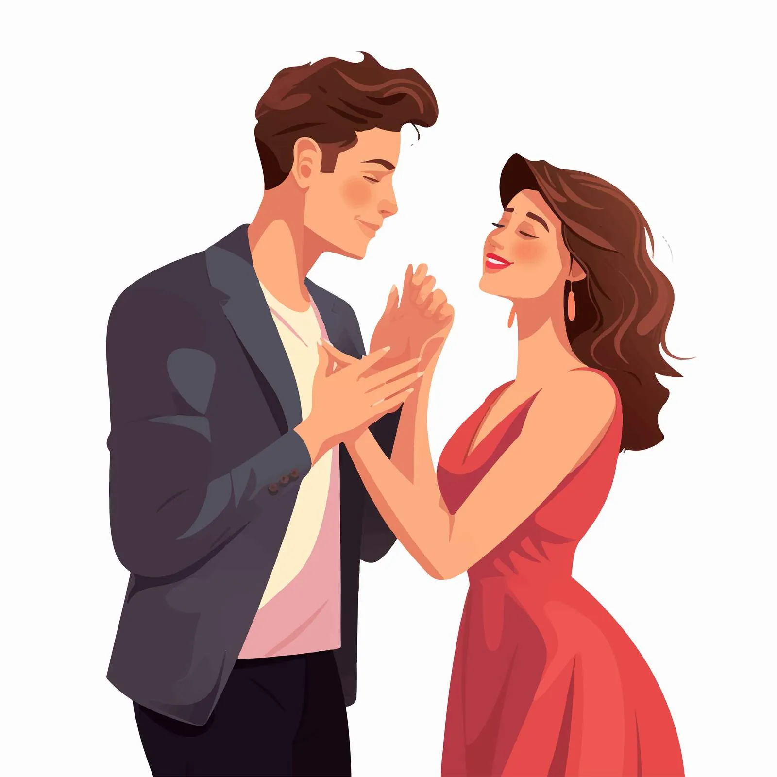 Romantic Gesture of Man Kissing Woman's Hand – free sweet gesture image from Dotvec