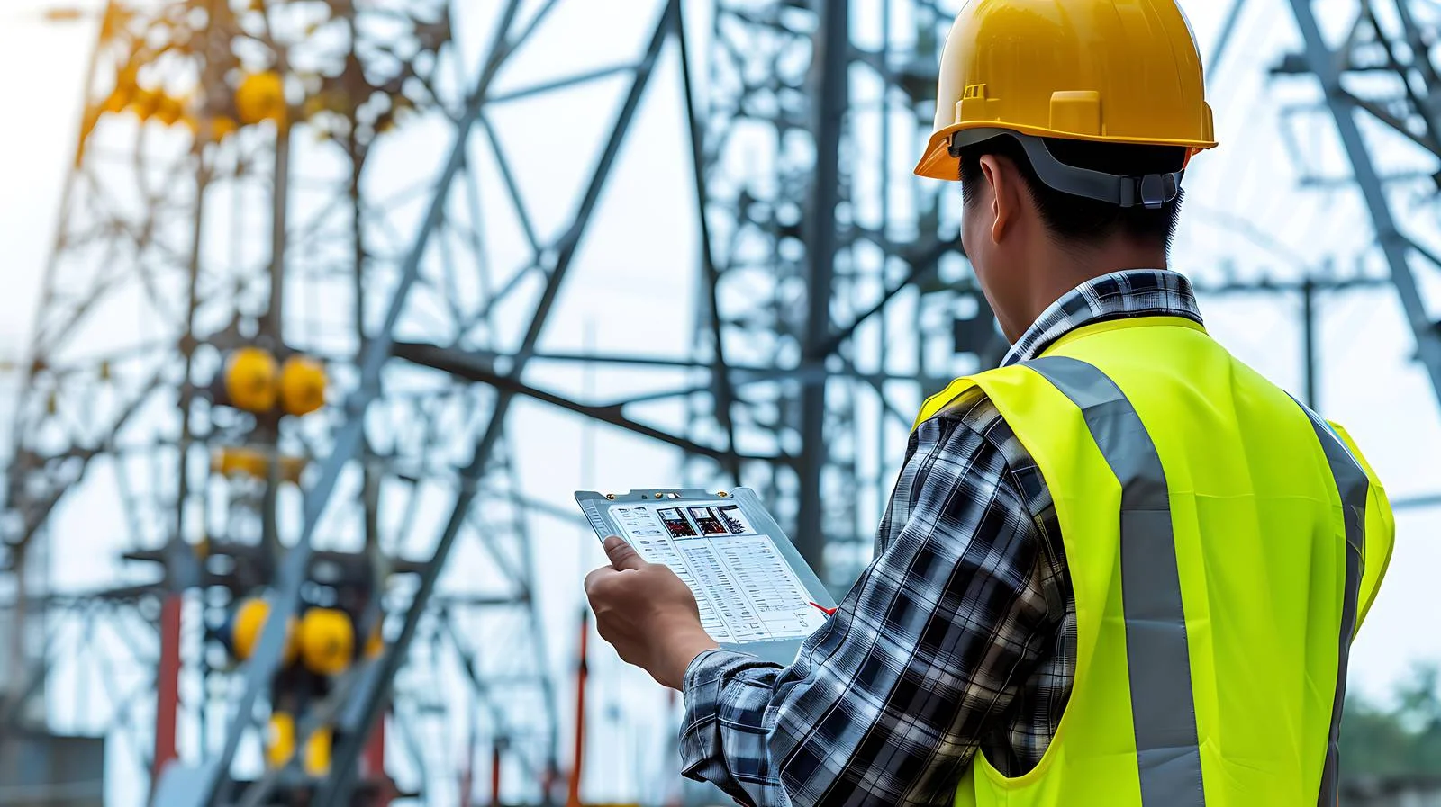 Inspecting Substation Construction Progress — free download from Dotvec