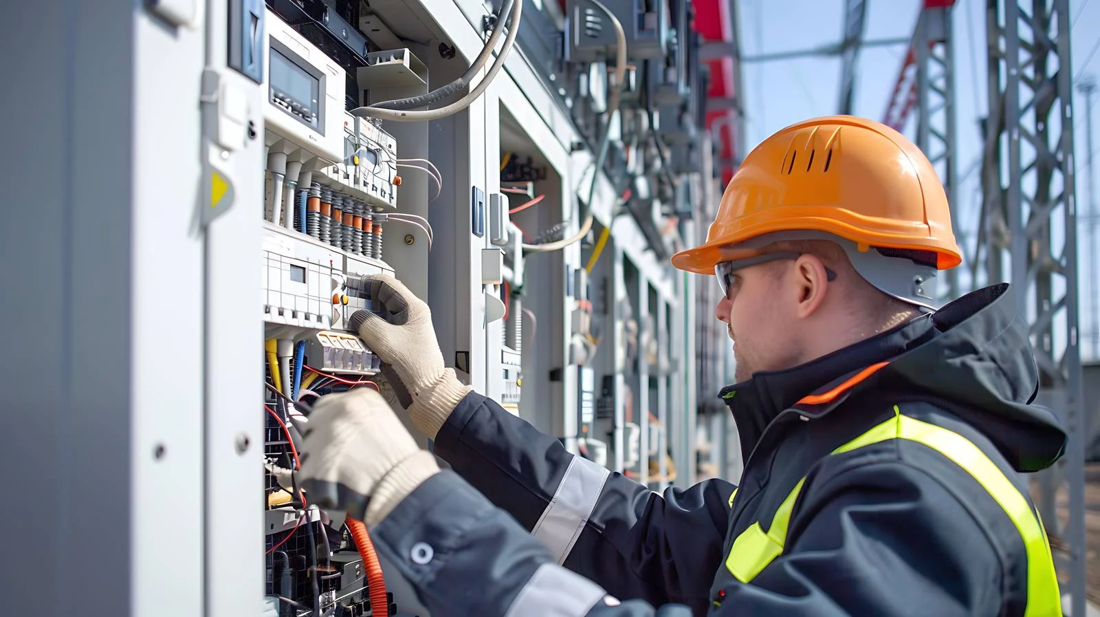 Inspecting Substation Construction Site — free download from Dotvec