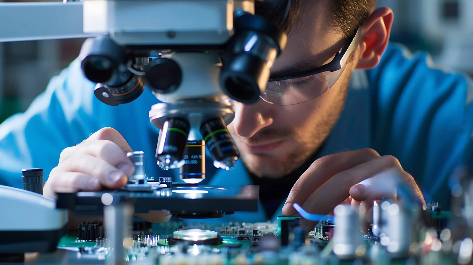 Quality Inspection with Stereo Microscope – free stereo image from Dotvec