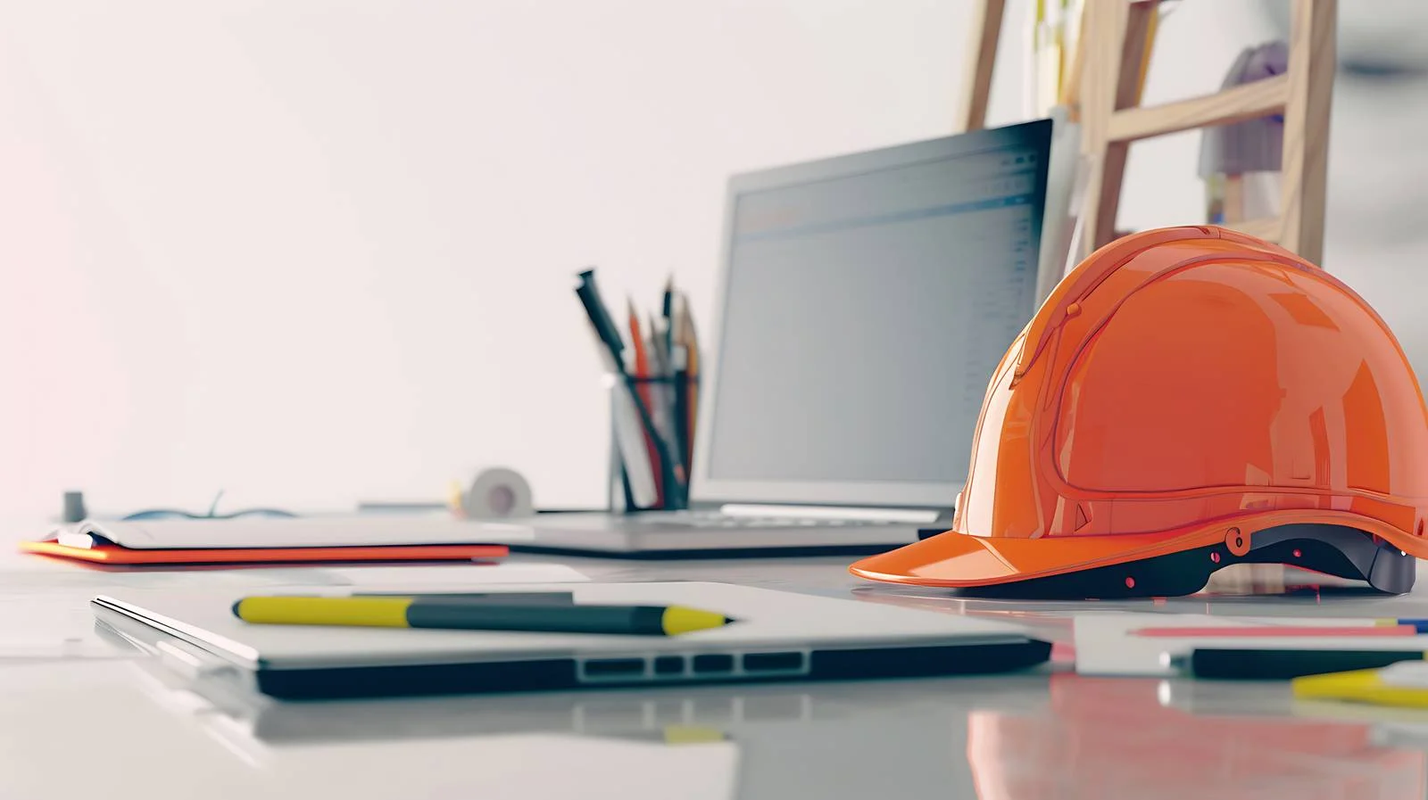 Engineering Safety Laptop Workspace — free download from Dotvec