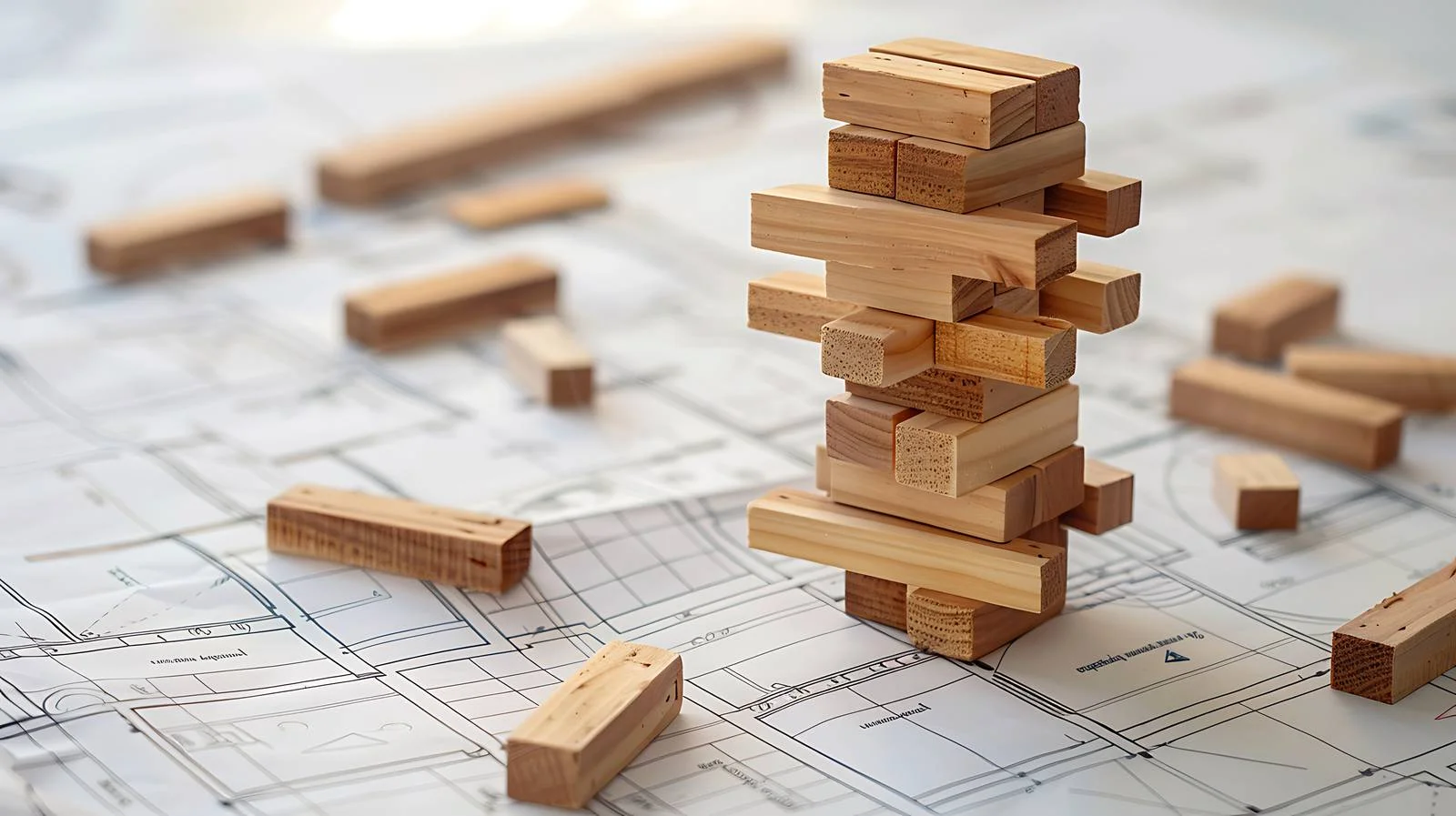 Engineering Tower Game Jenga Blocks — free download from Dotvec
