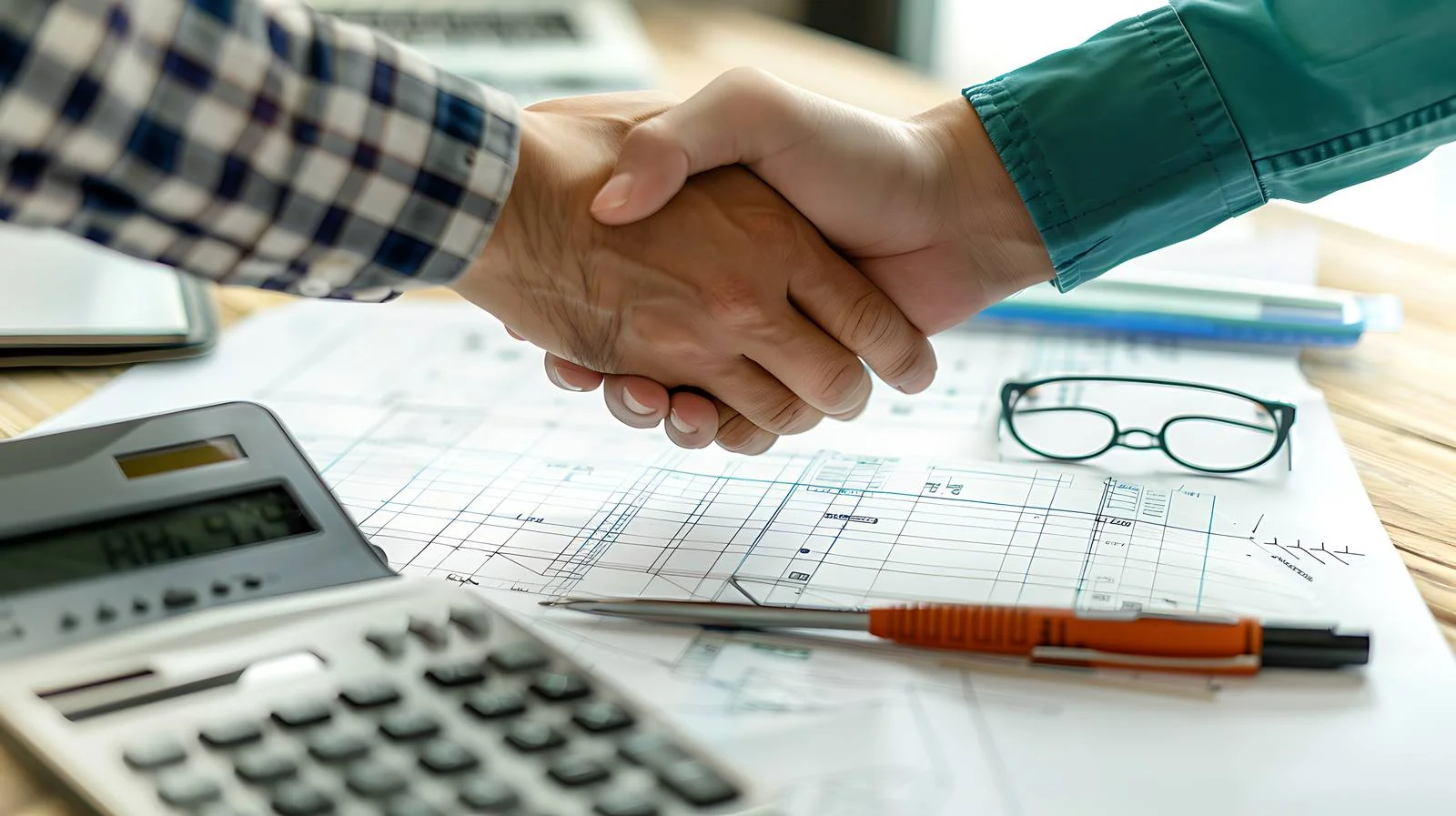 Engineering Collaboration Handshake — free download from Dotvec