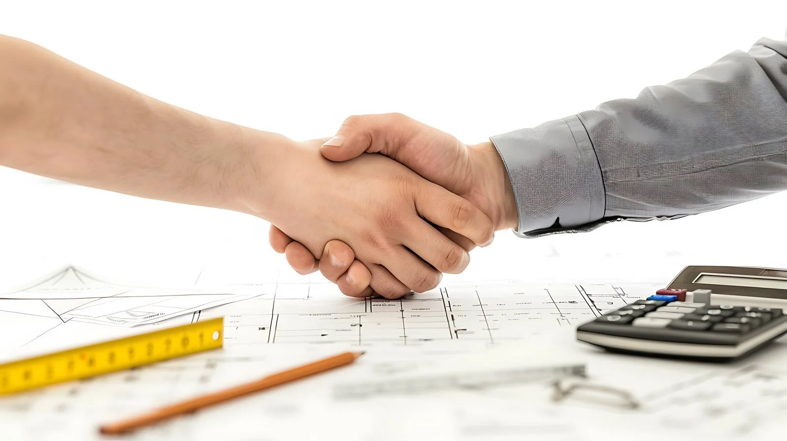 Professional Engineering Collaboration Handshake Image — free download from Dotvec