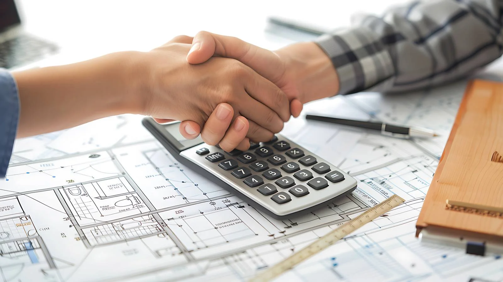 Professional Engineering Collaboration Handshake — free download from Dotvec