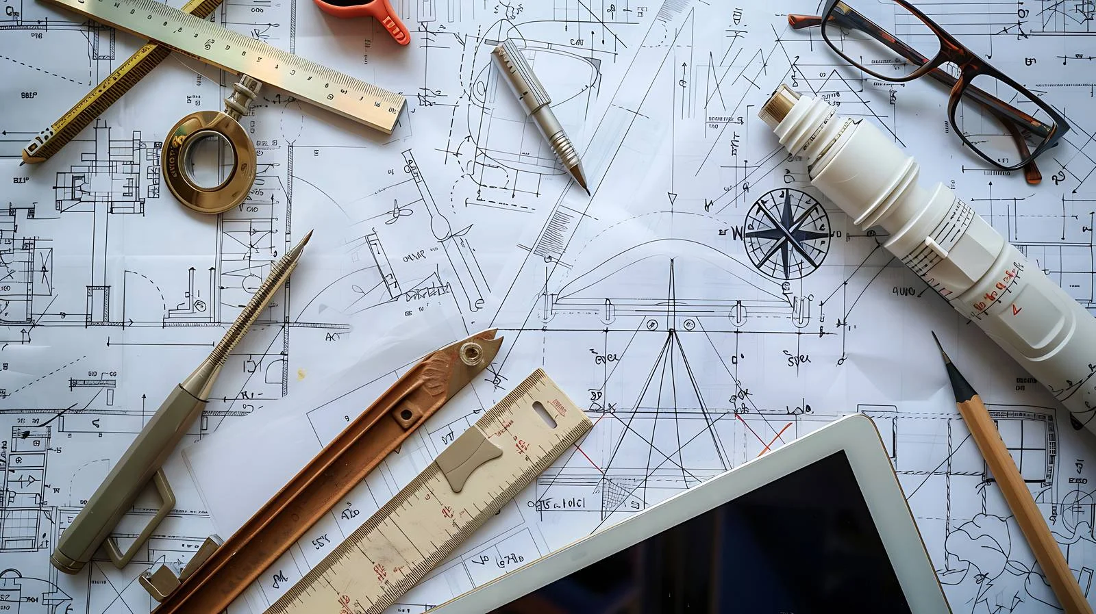 Engineering Drawings Inspection Process on Table — free download from Dotvec
