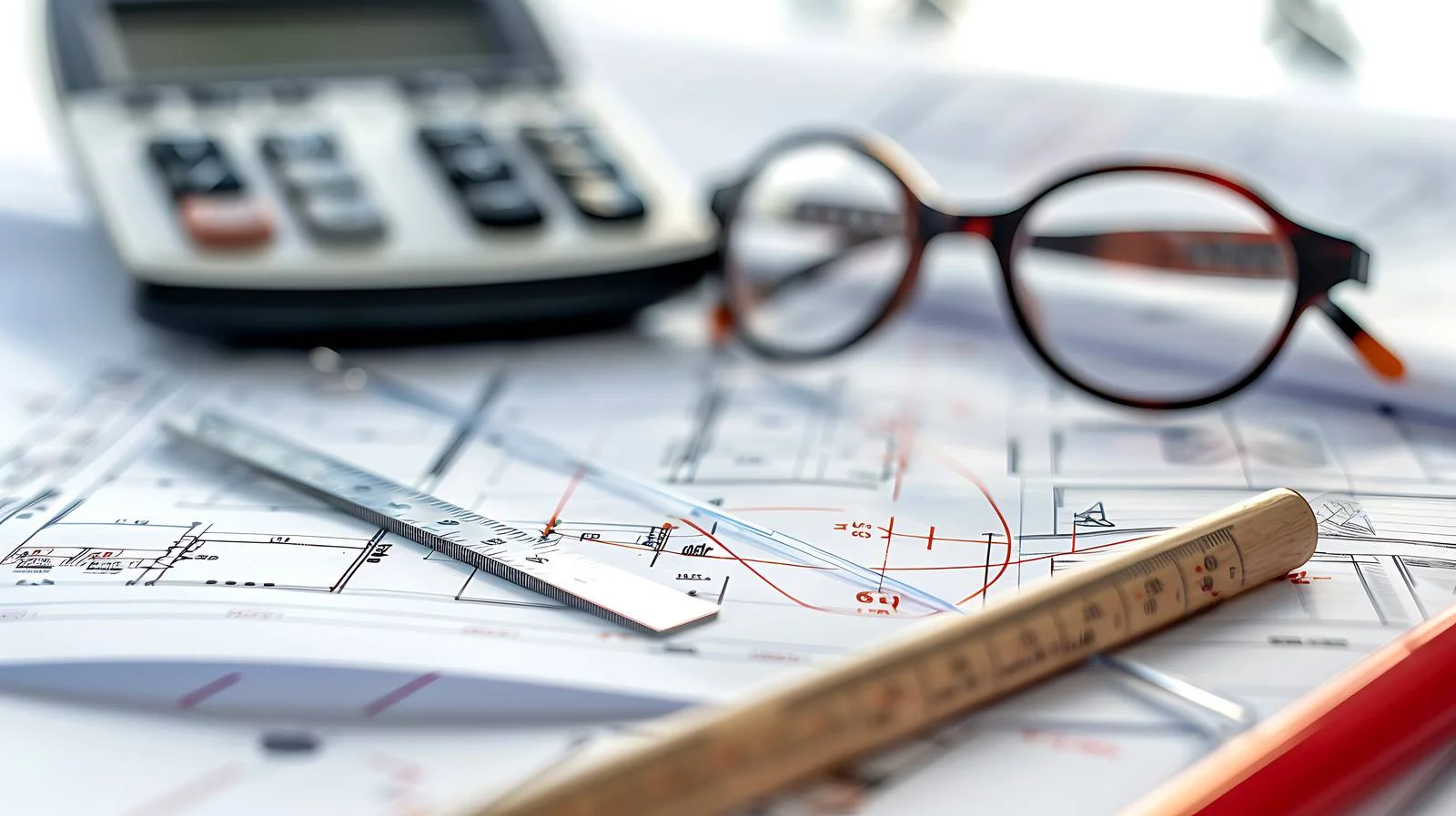 Engineer Inspecting Technical Drawings — free download from Dotvec