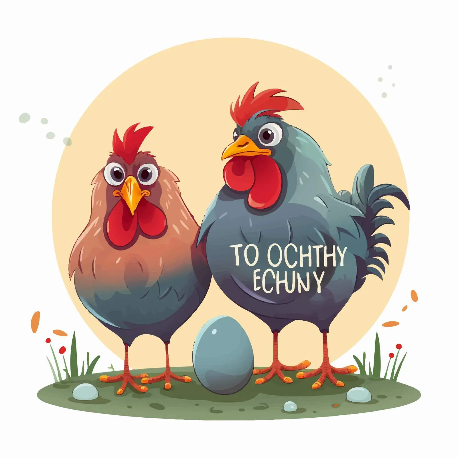 Don't Count Your Chickens Idiom Illustration – free professional use image from Dotvec