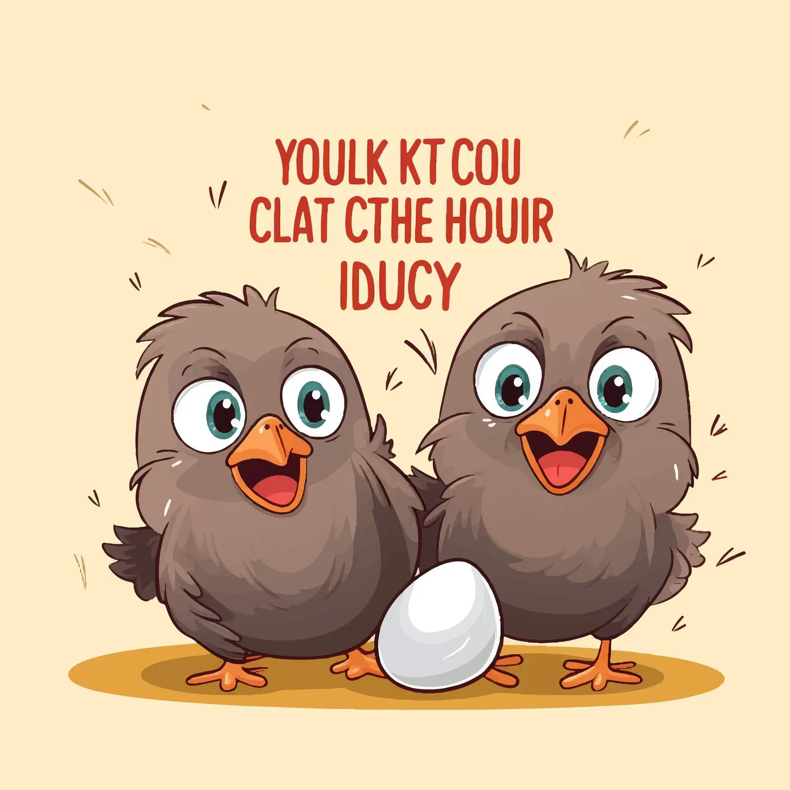 Don't Count Your Chickens Before They Hatch Vector – free failure image from Dotvec