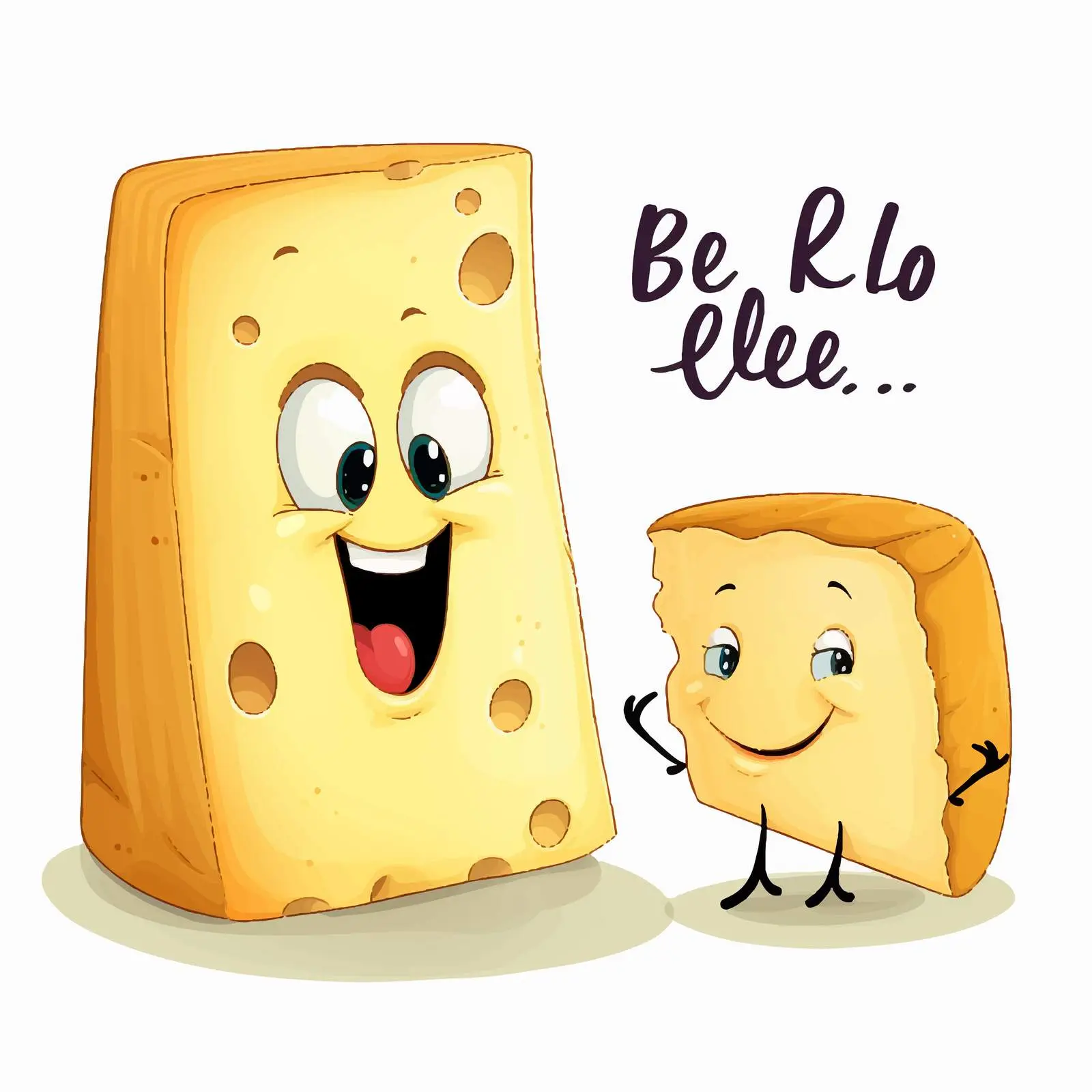 Be Like Chalk and Cheese Illustration — free download from Dotvec